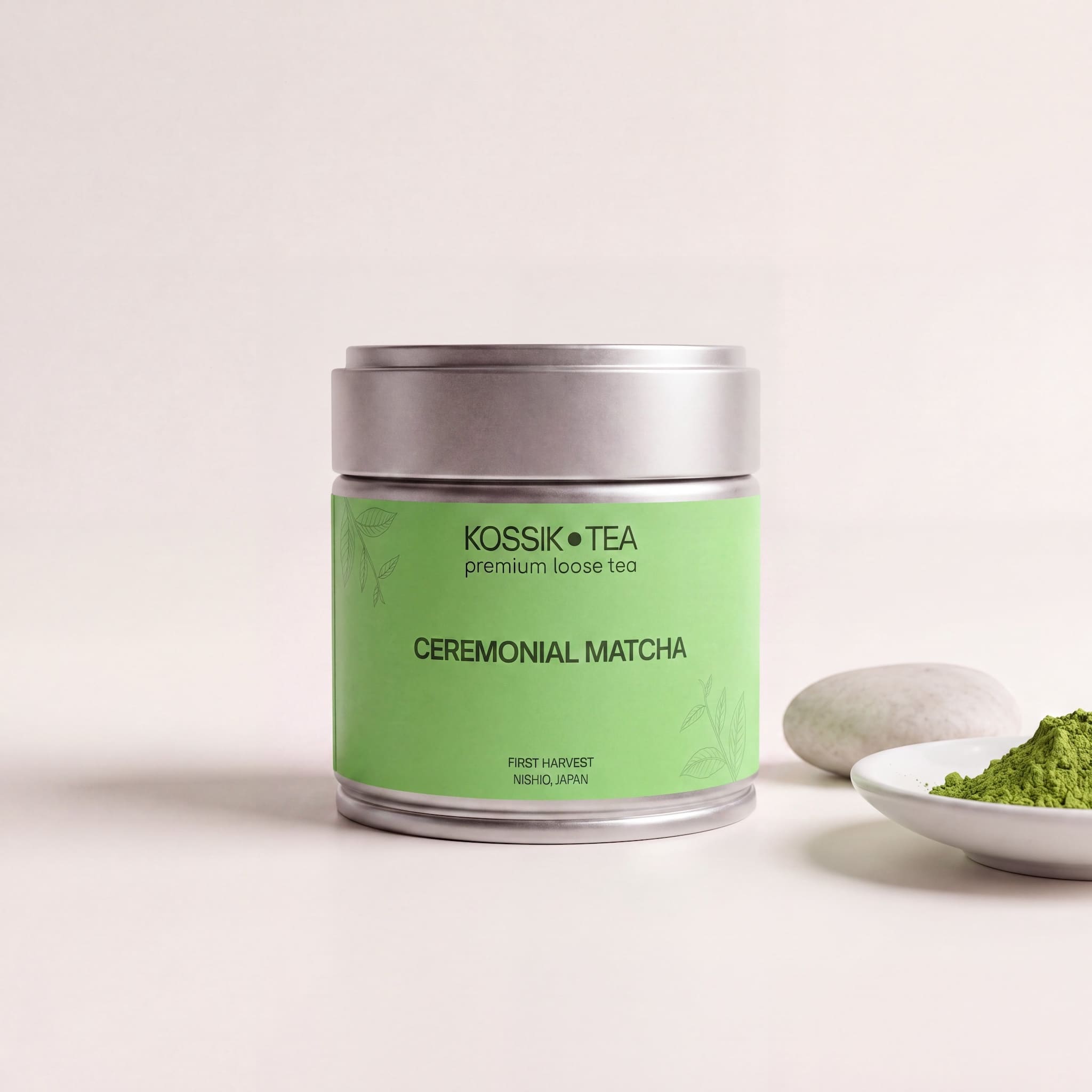 Ceremonial Matcha csomagolása – Kossik Tea & Coffee
