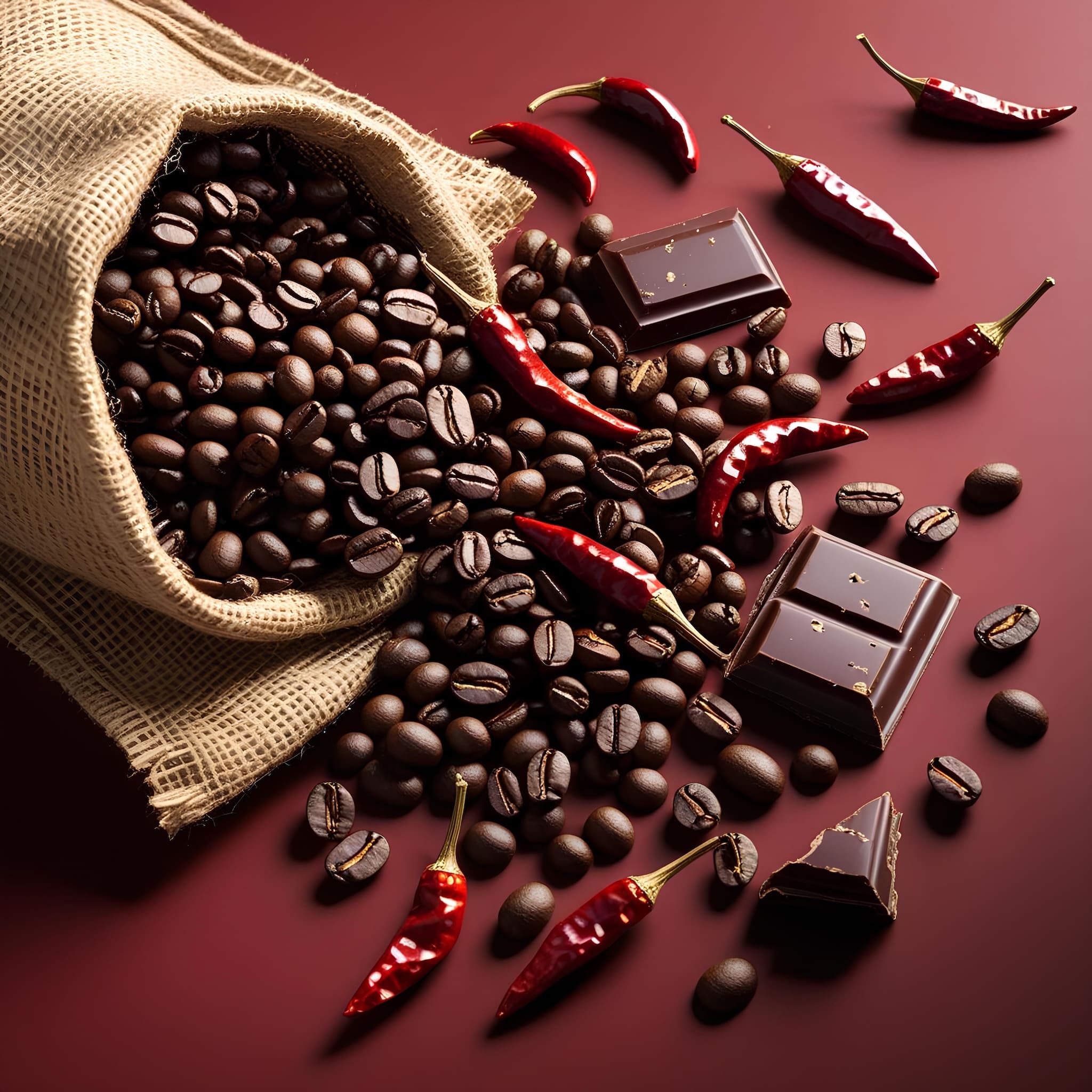 csípős chili és gazdag csokoládé ízű 100% arabica kávé, 100g, 250g és 500g kiszerelésekben, prémium minőség