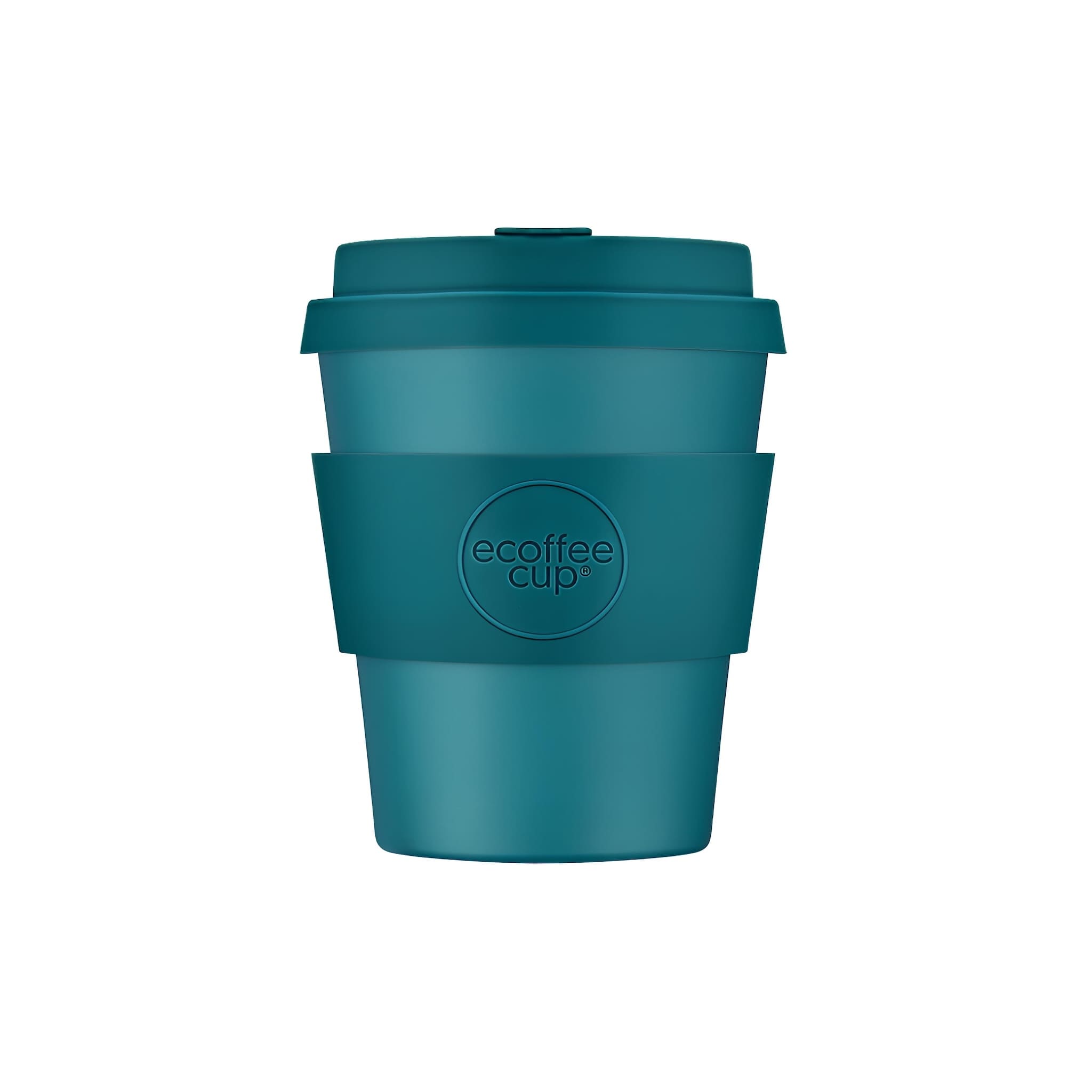 újrahasználható ecoffee cup bay of fires zöld 240 ml tetővel, környezetbarát kulacs