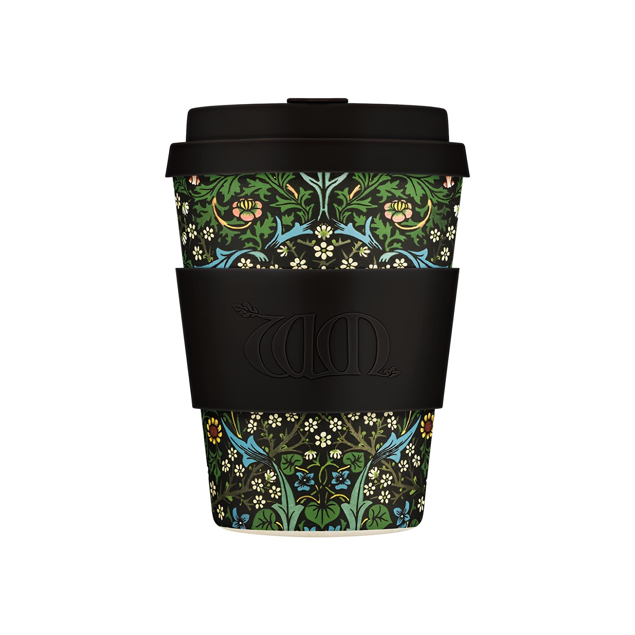 ecoffee cup william morris blackthorn 350 ml fenntartható kávés pohár tetővel, újrahasználható kulacs művészi kollekció