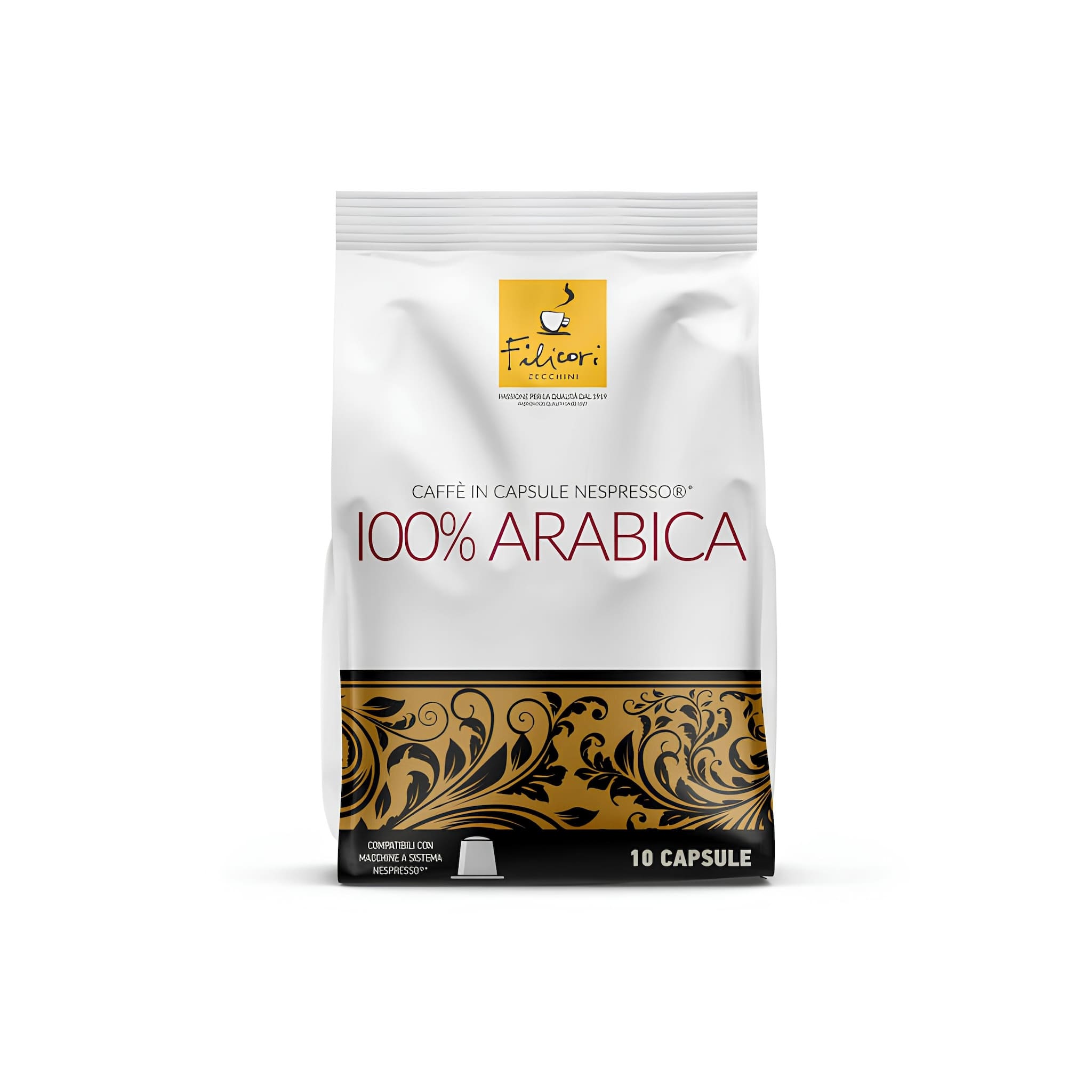 filicori 100% arabica nespresso kompatibilis kávé kapszula 10 db-os zacskóban
