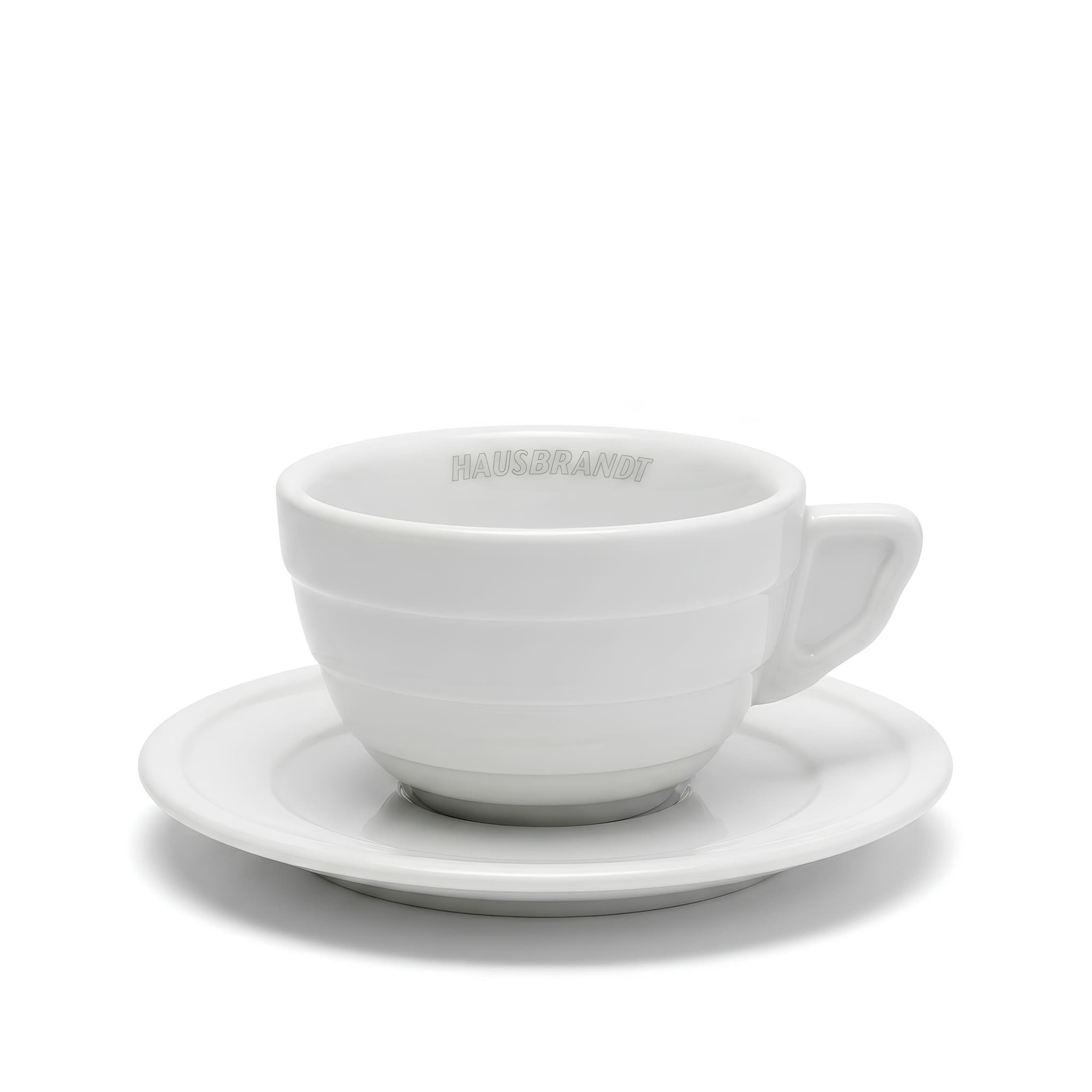 hausbrandt gourmet cappuccino kávéscsésze alátéttel fehér porcelán