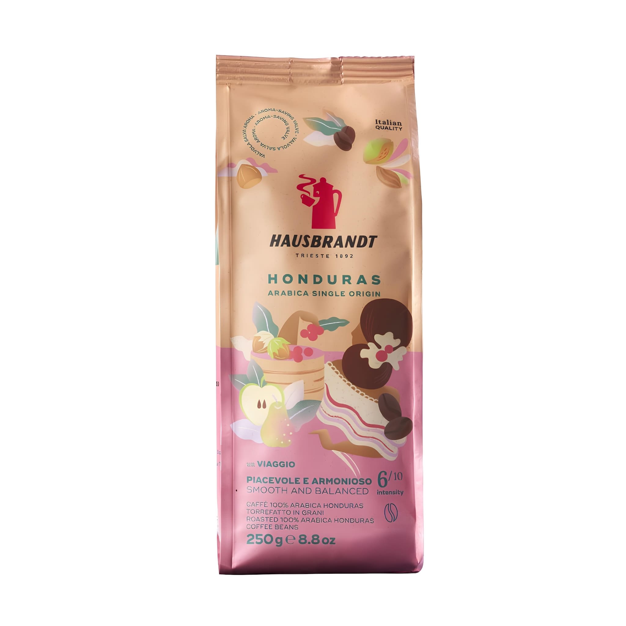 Hausbrandt Honduras Arabica Single Origin szemes kávé 250g