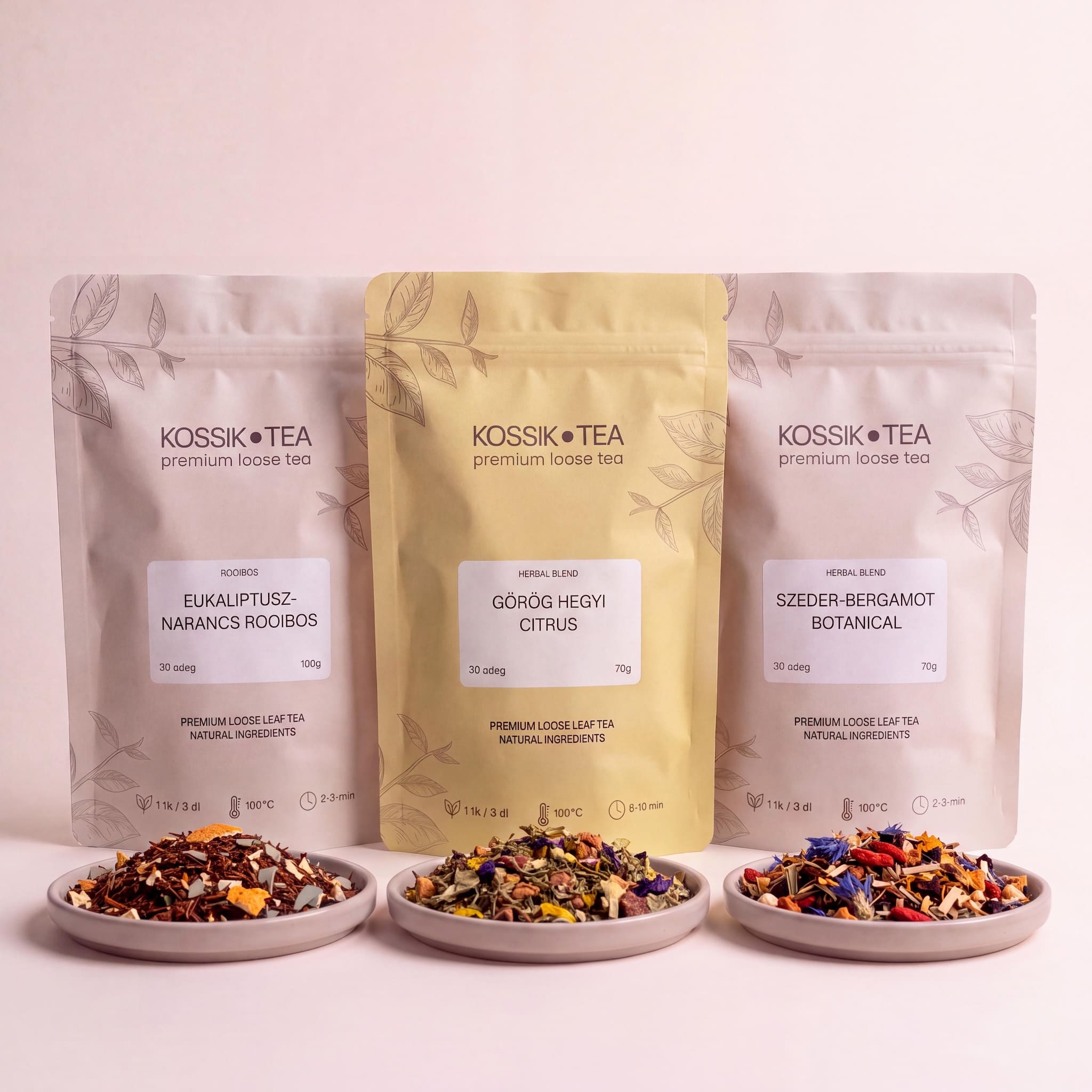 Herbal Blend Trió – Kossik Tea & Coffee bundle