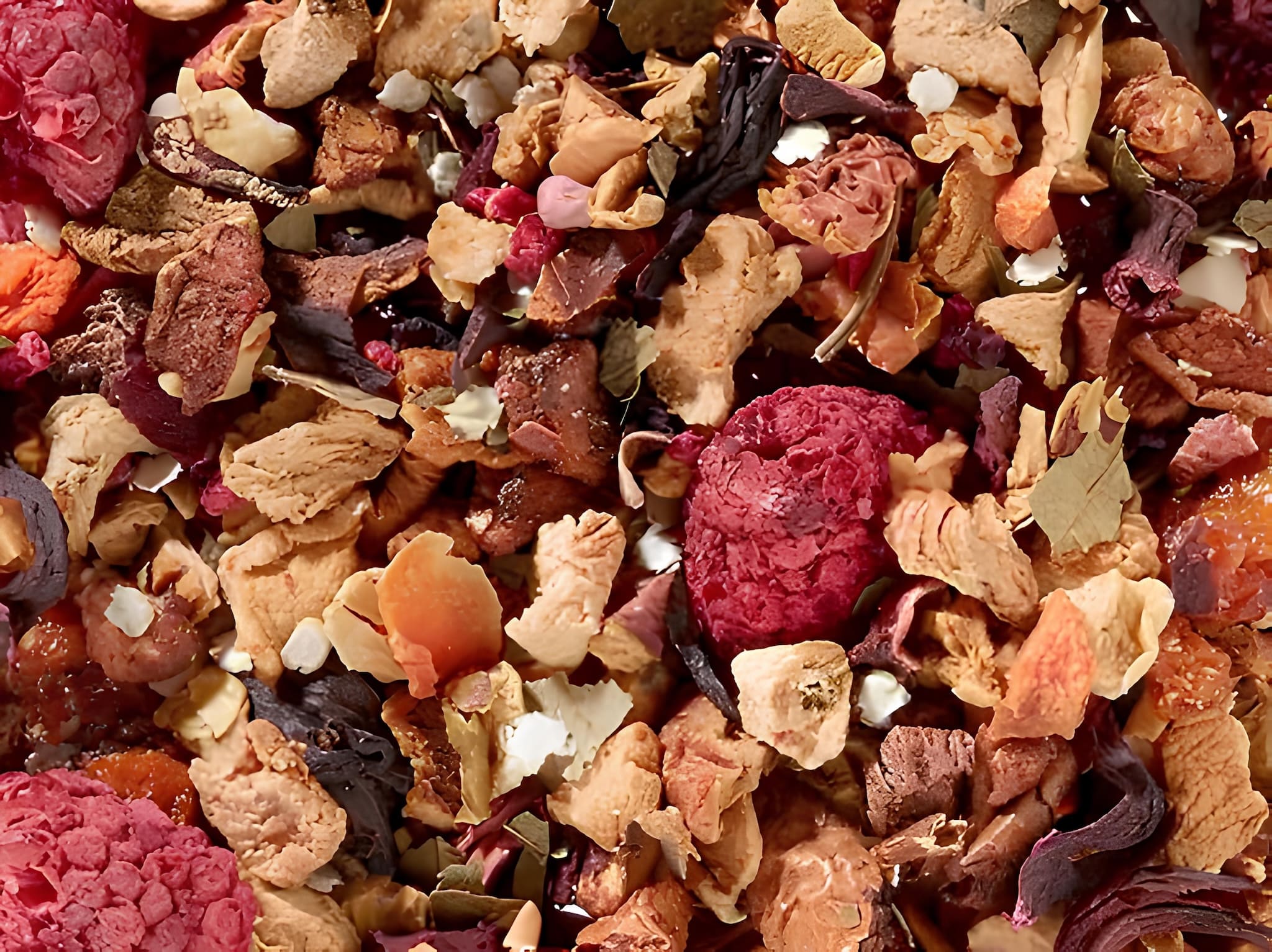 homoktövis-málna-quinoa koffeinmentes gyümölcs szálas tea, egészséges, frissítő, prémium minőség, 100g és 250g kiszerelésben