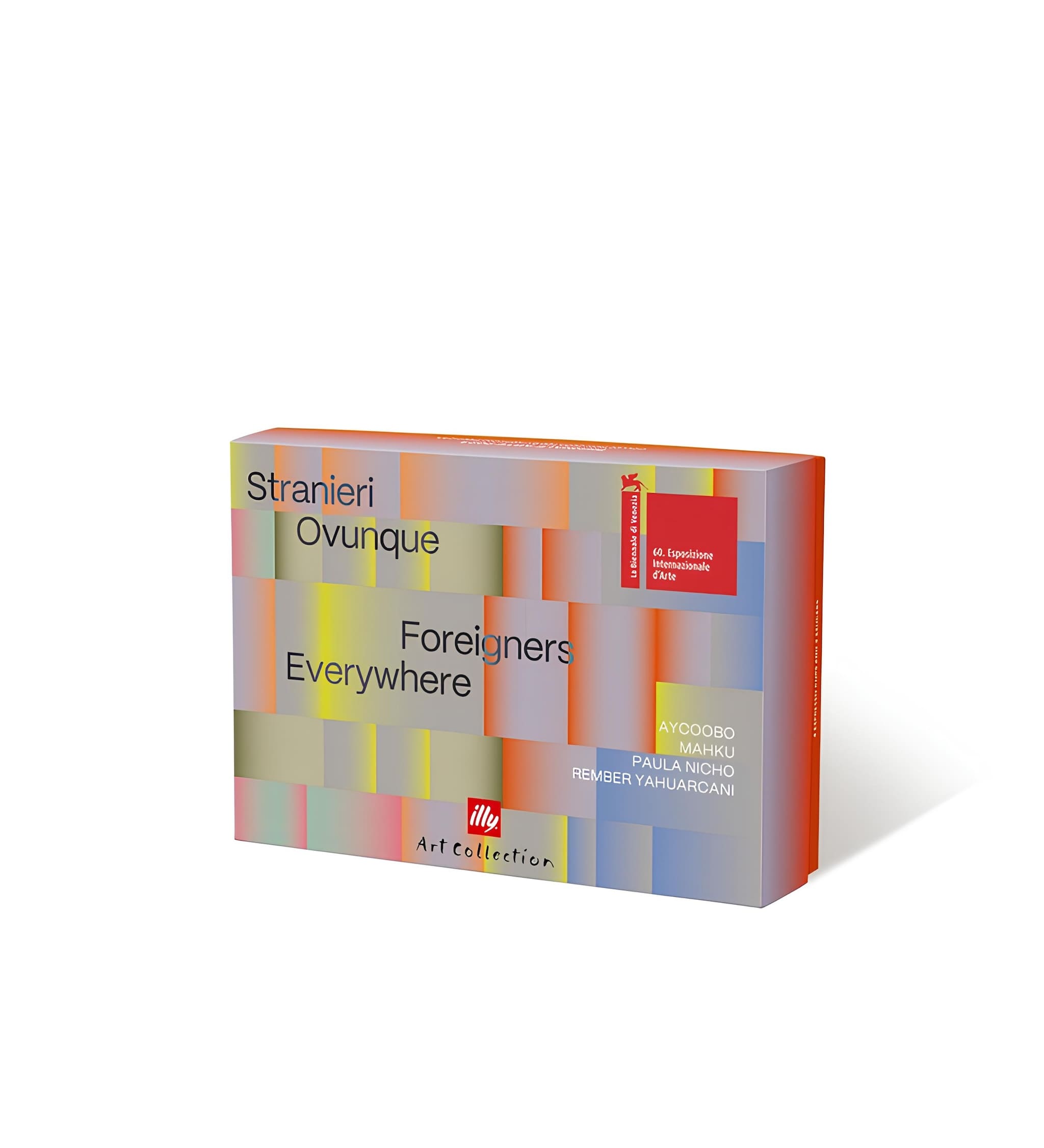 illy biennale 'b' espresso csésze szett díszdoboza különleges grafikával