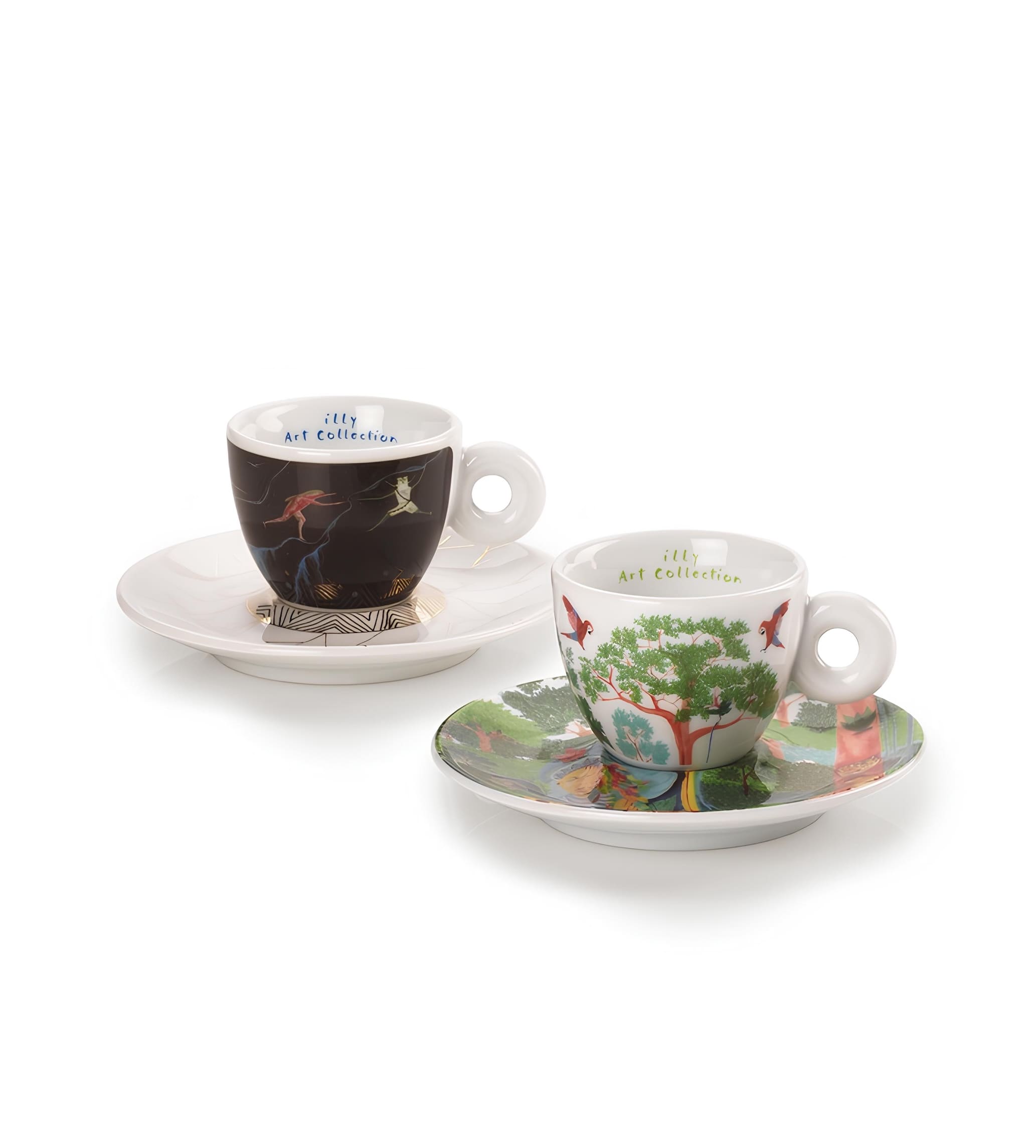 illy art biennale 'b' espresso csésze szett két darabos limitált kiadásban alátéttel