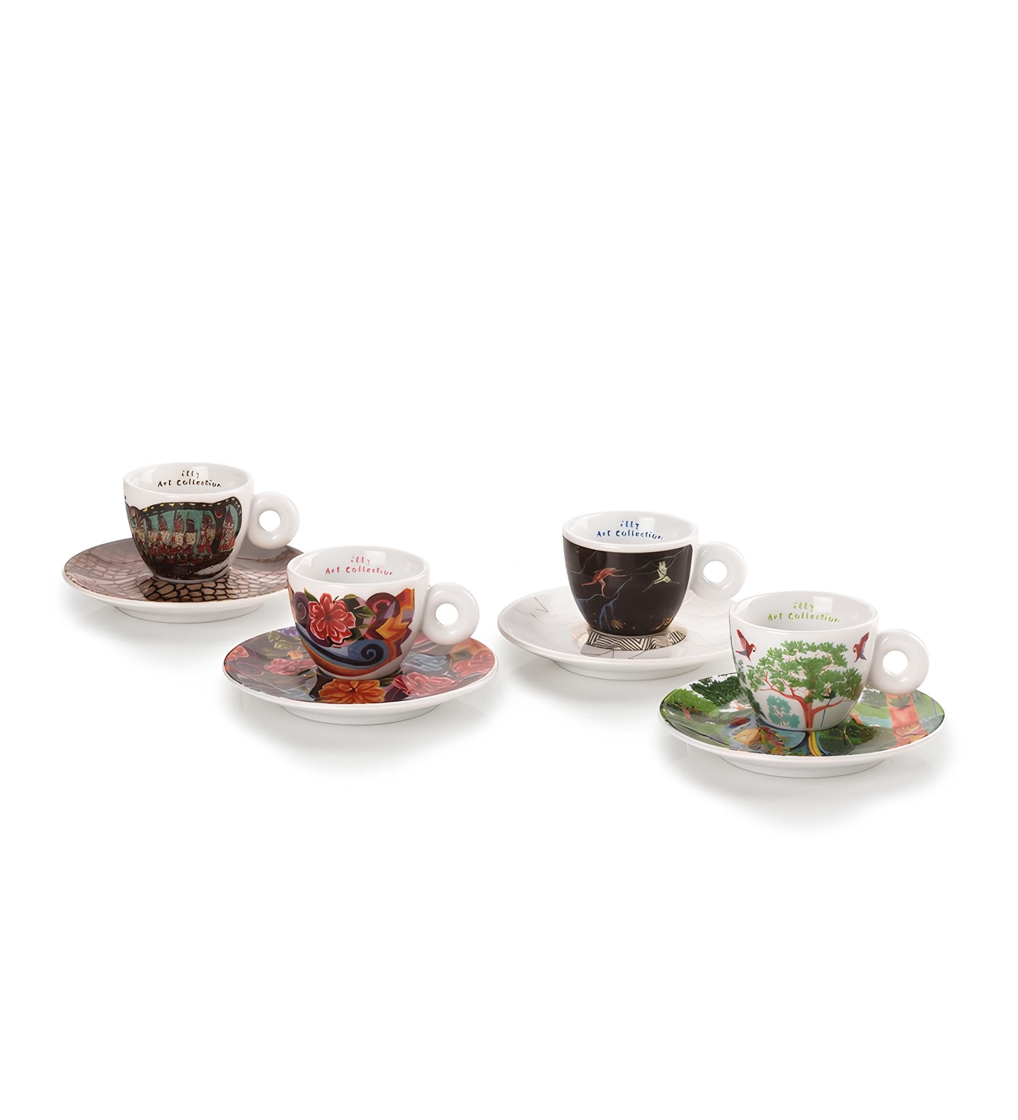 illy art biennale espresso csésze szett négy darabos limitált kiadásban alátéttel