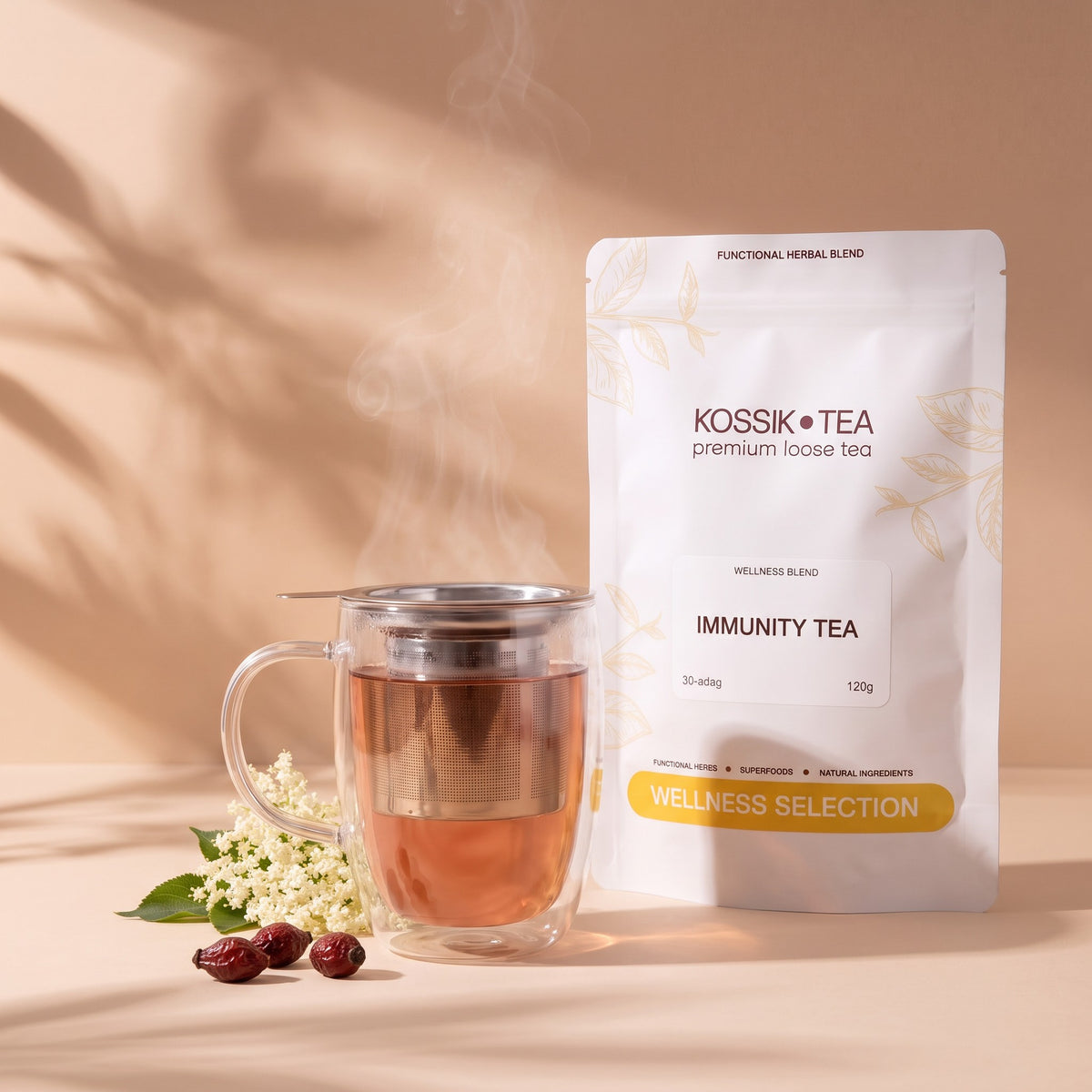 Immunity Tea – tasak és bögre