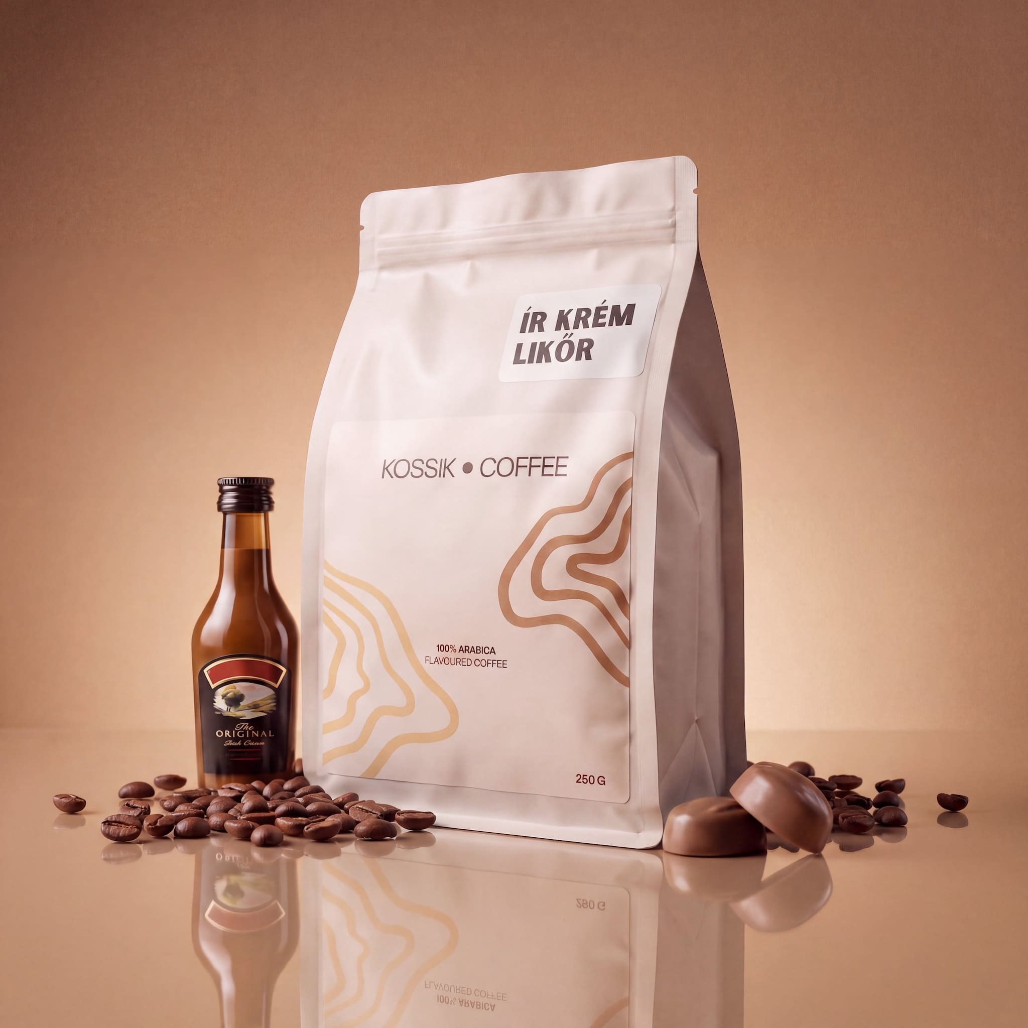 különleges ír krém likőr aromájú prémium arabica kávé