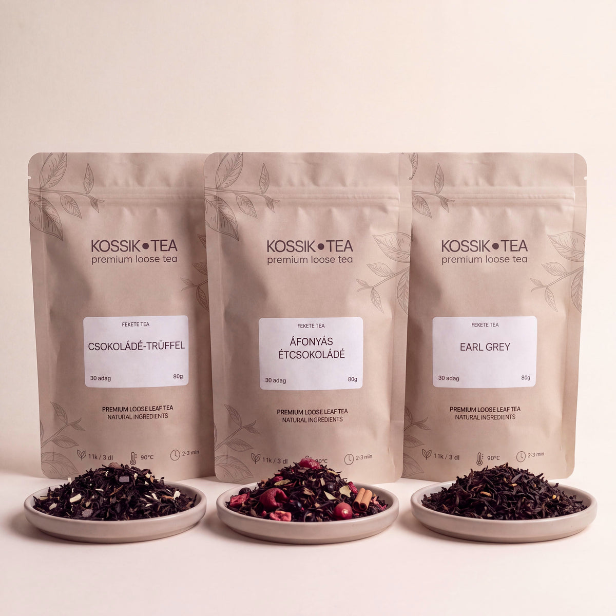 Ízesített Fekete Válogatás – Kossik Tea & Coffee bundle