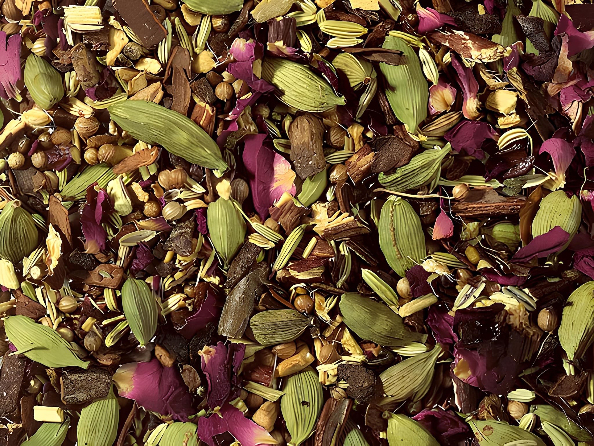 kiegyensúlyozó pitta ayurveda koffeinmentes gyógynövény szálas tea, prémium minőségben, 100g és 250g kiszerelésben