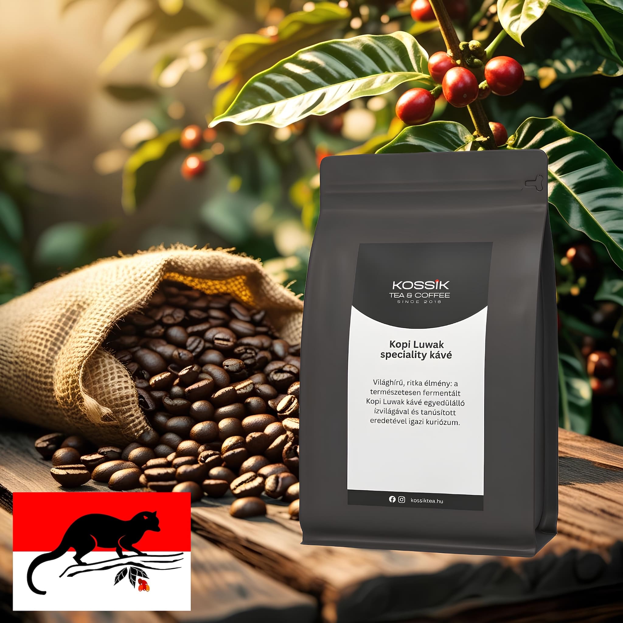 Kopi Luwak speciality kávé