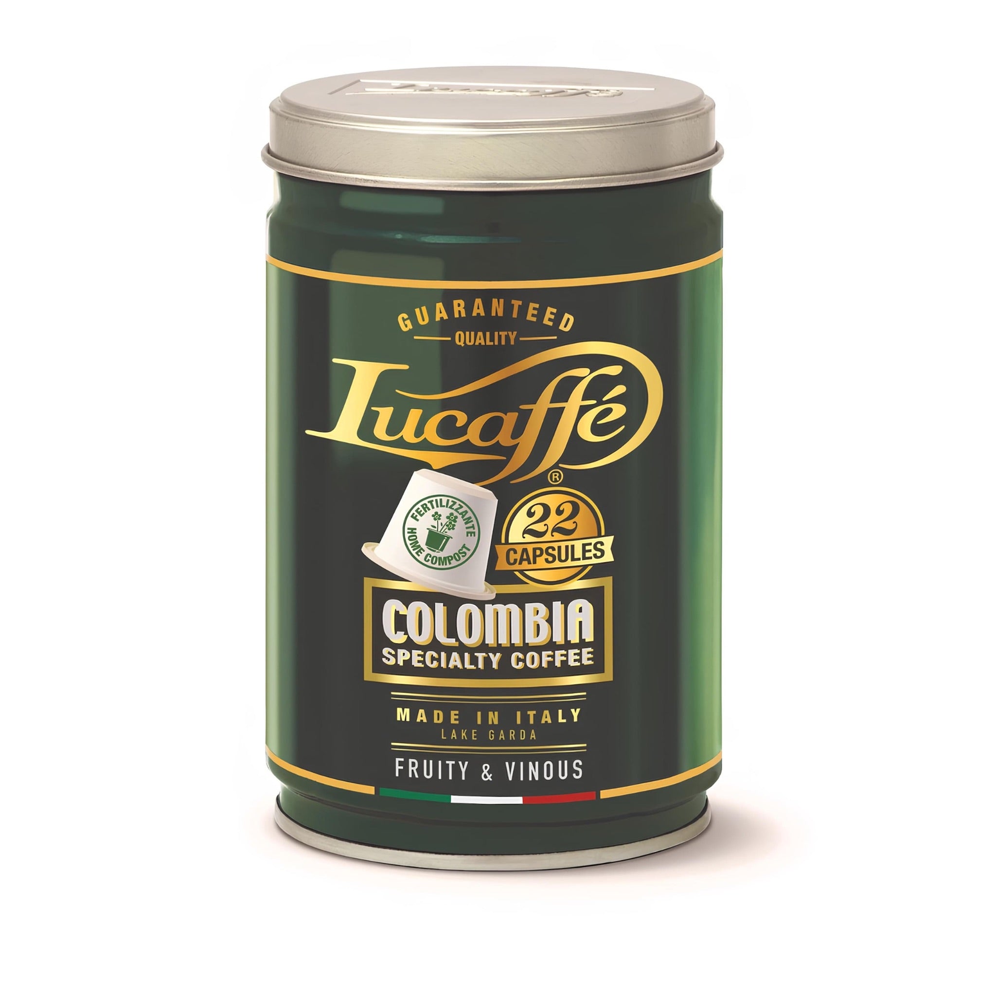 lucaffé colombia 100% arabica nespresso kompatibilis kávé kapszula 22 db fémdobozban