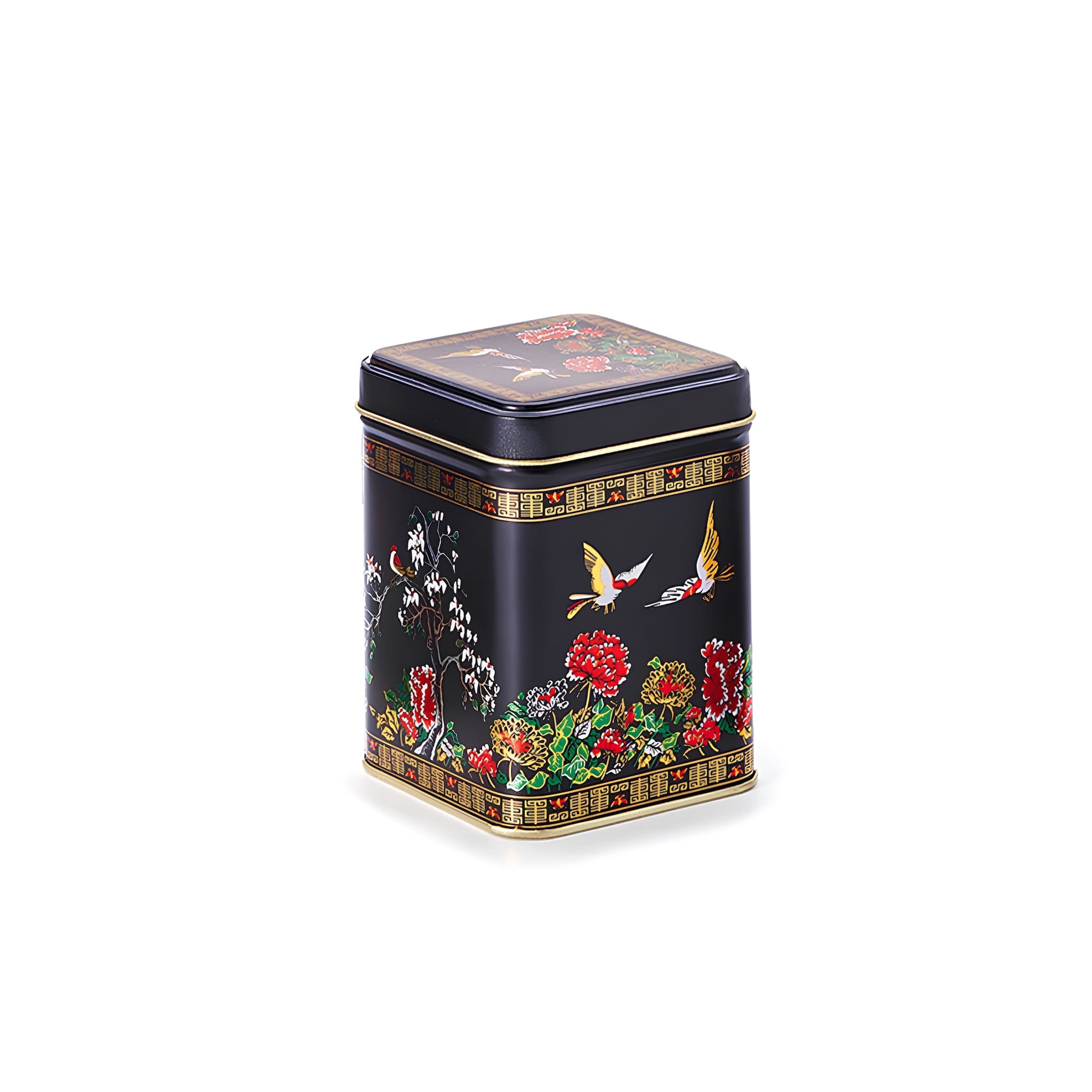mongolia fém teásdoboz 100 grammnyi tea tárolására