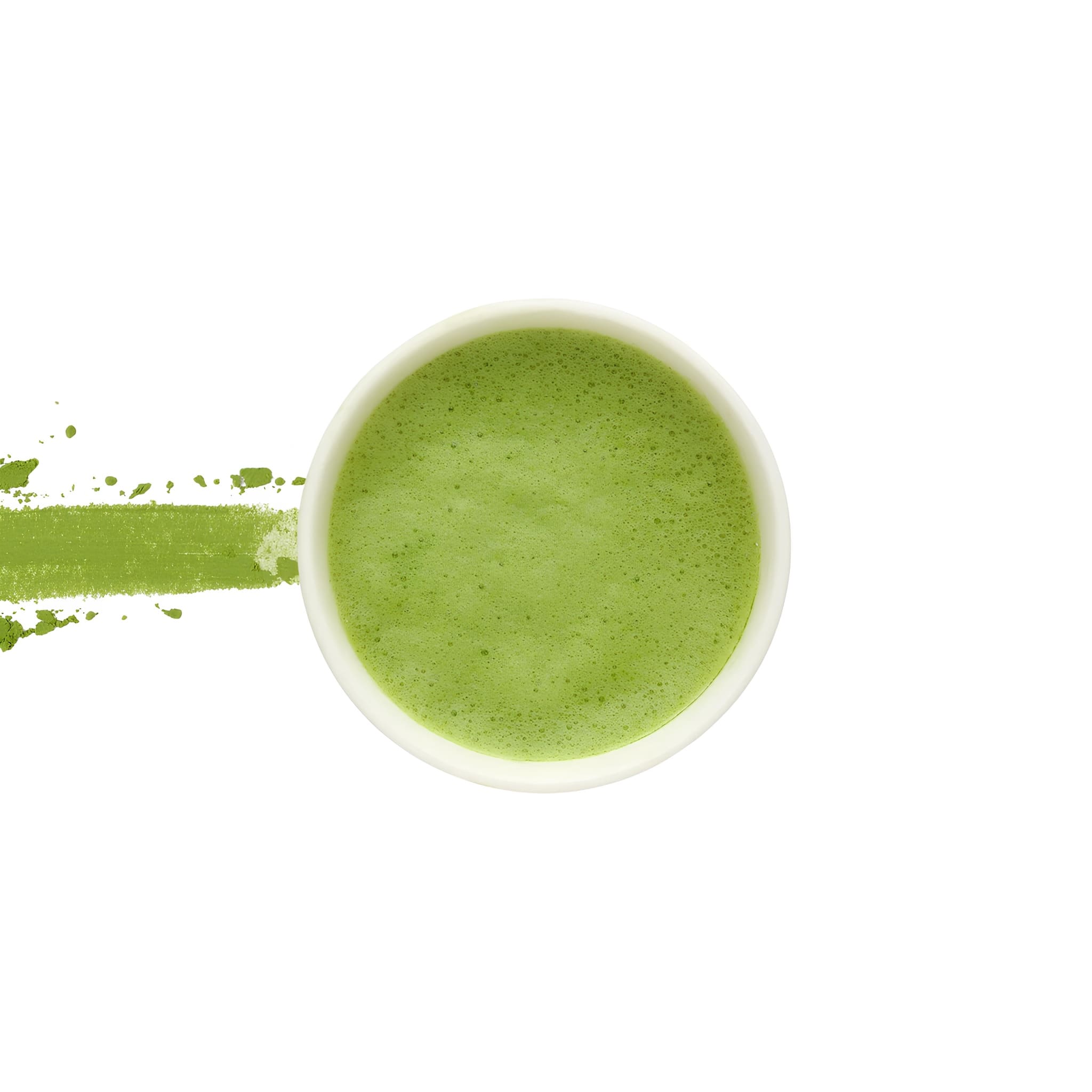 Asamizu Kuroju Fekete Gyöngyszem matcha elkészítve, sűrű habbal és selymes textúrával