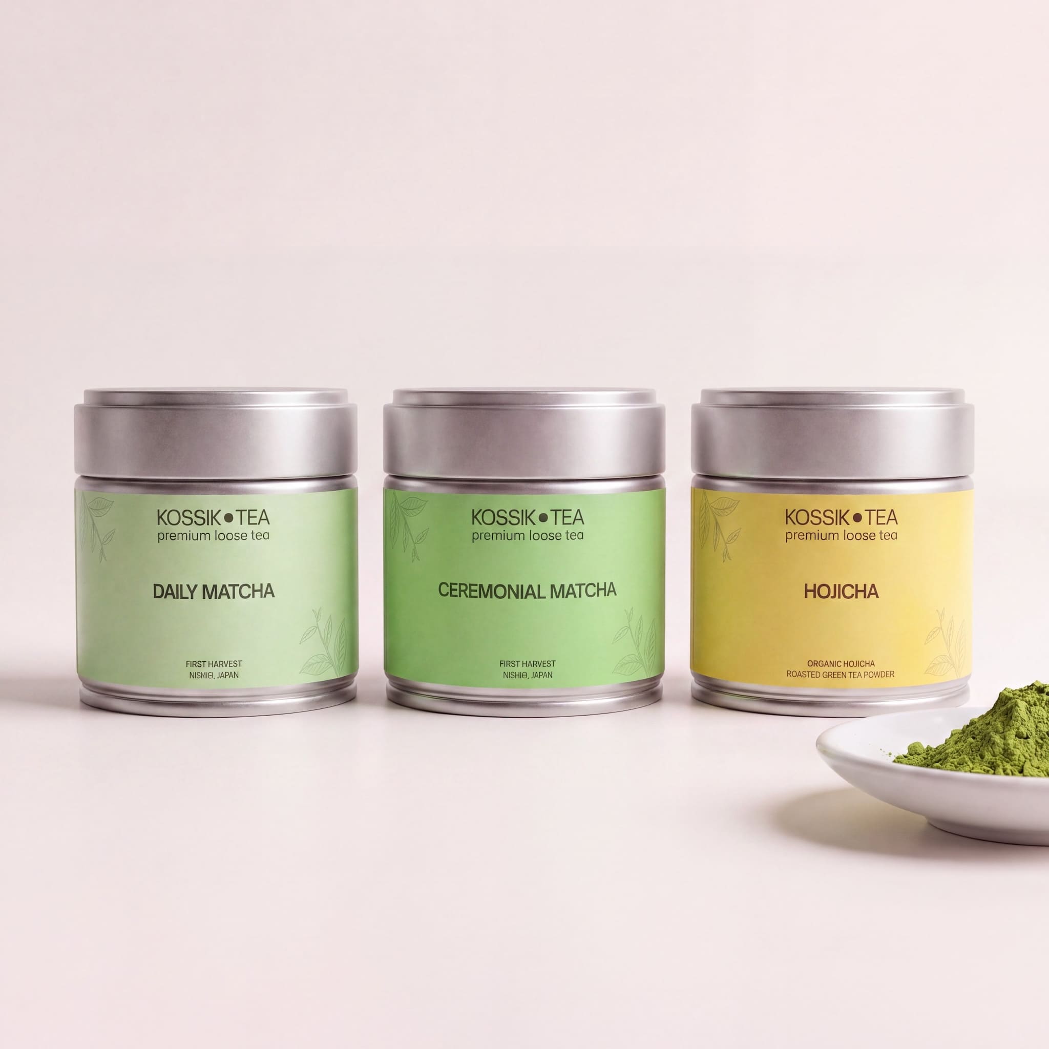 Matcha Trió – Kossik Tea & Coffee bundle
