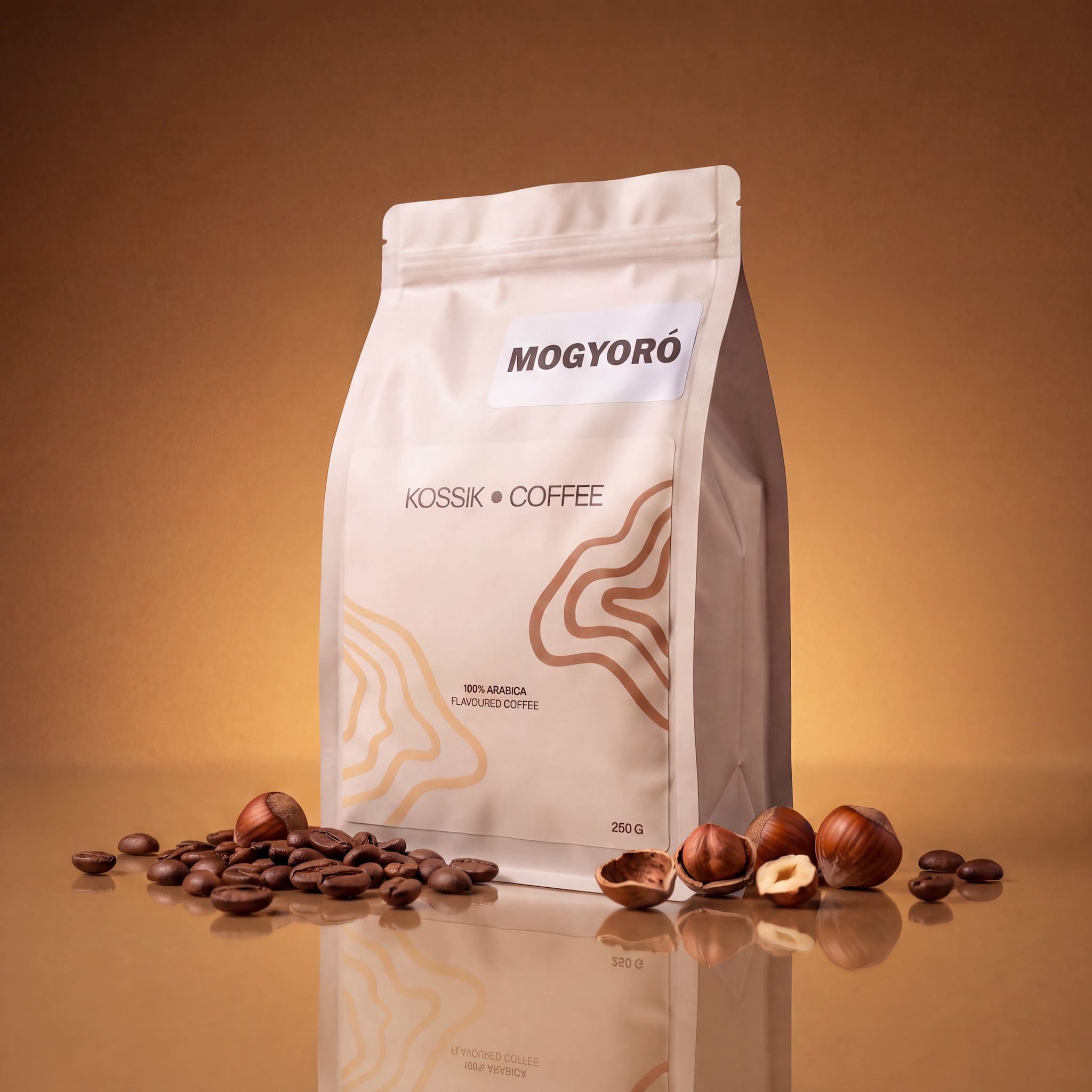 mogyoró aromás 100% arabica kávé, prémium minőség