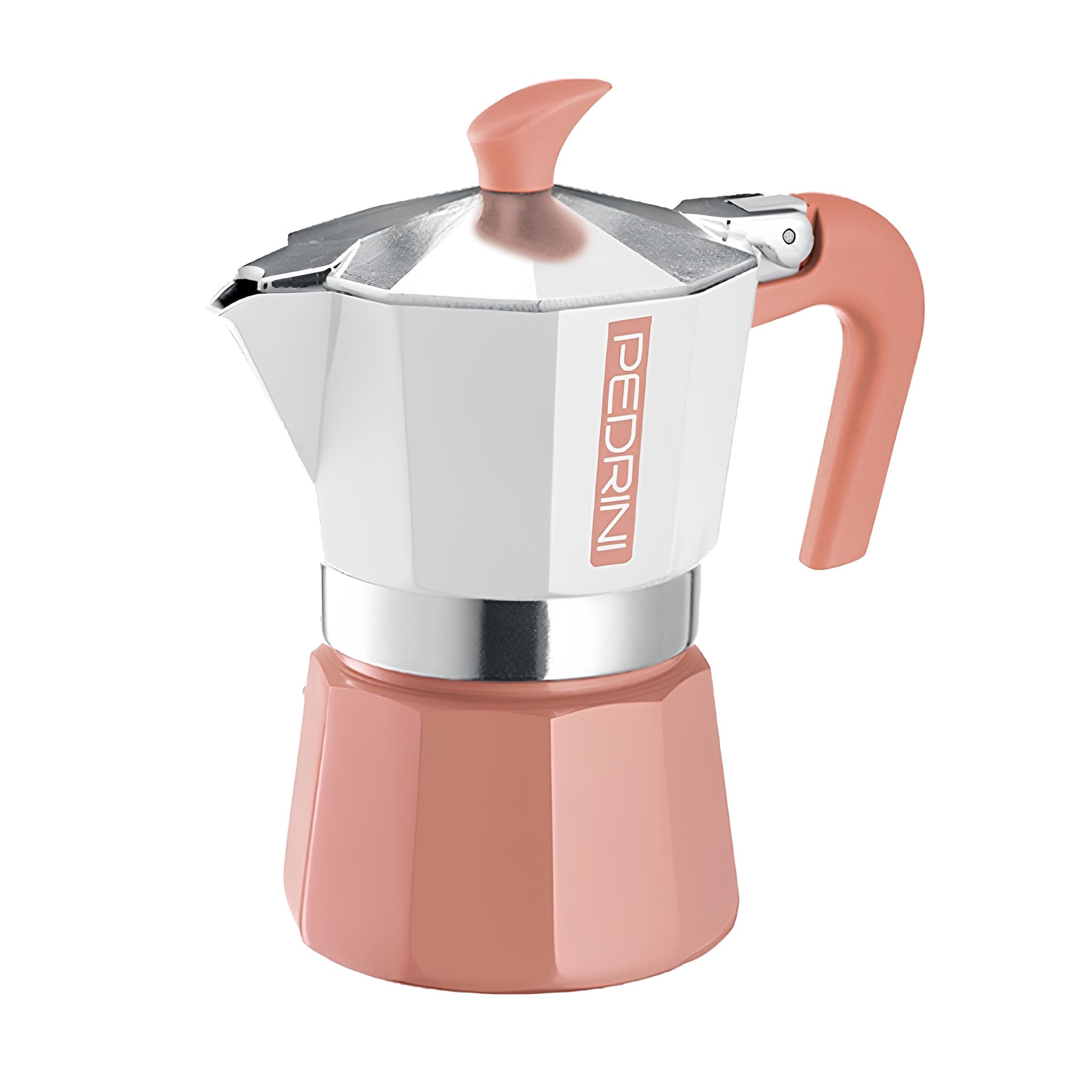pedrini mymoka new color alumíniumból készült kotyogós kávéfőző rózsaszín pasztell