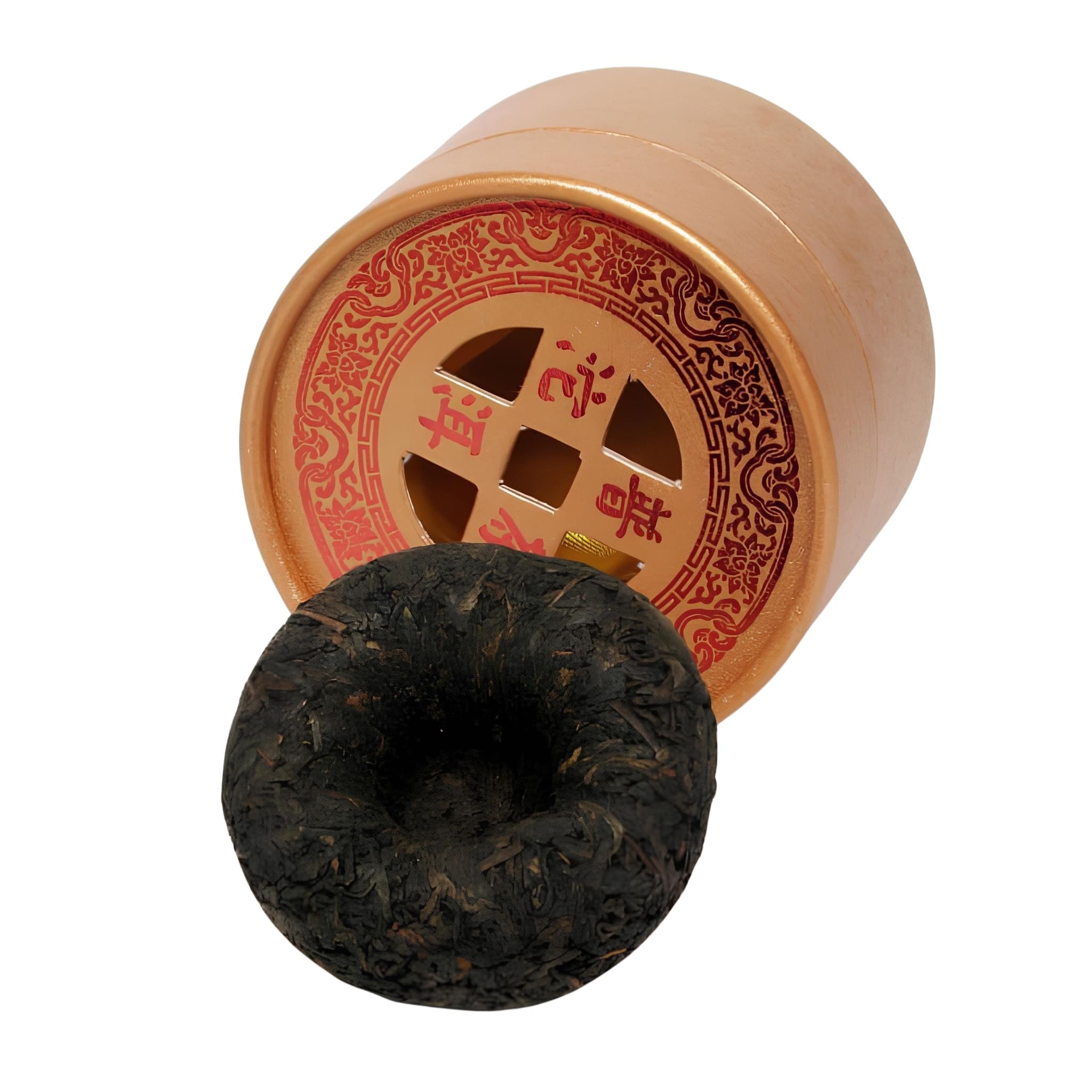 pu-erh tou cha préselt fekete szálas tea, prémium minőségű, aromás fekete tea