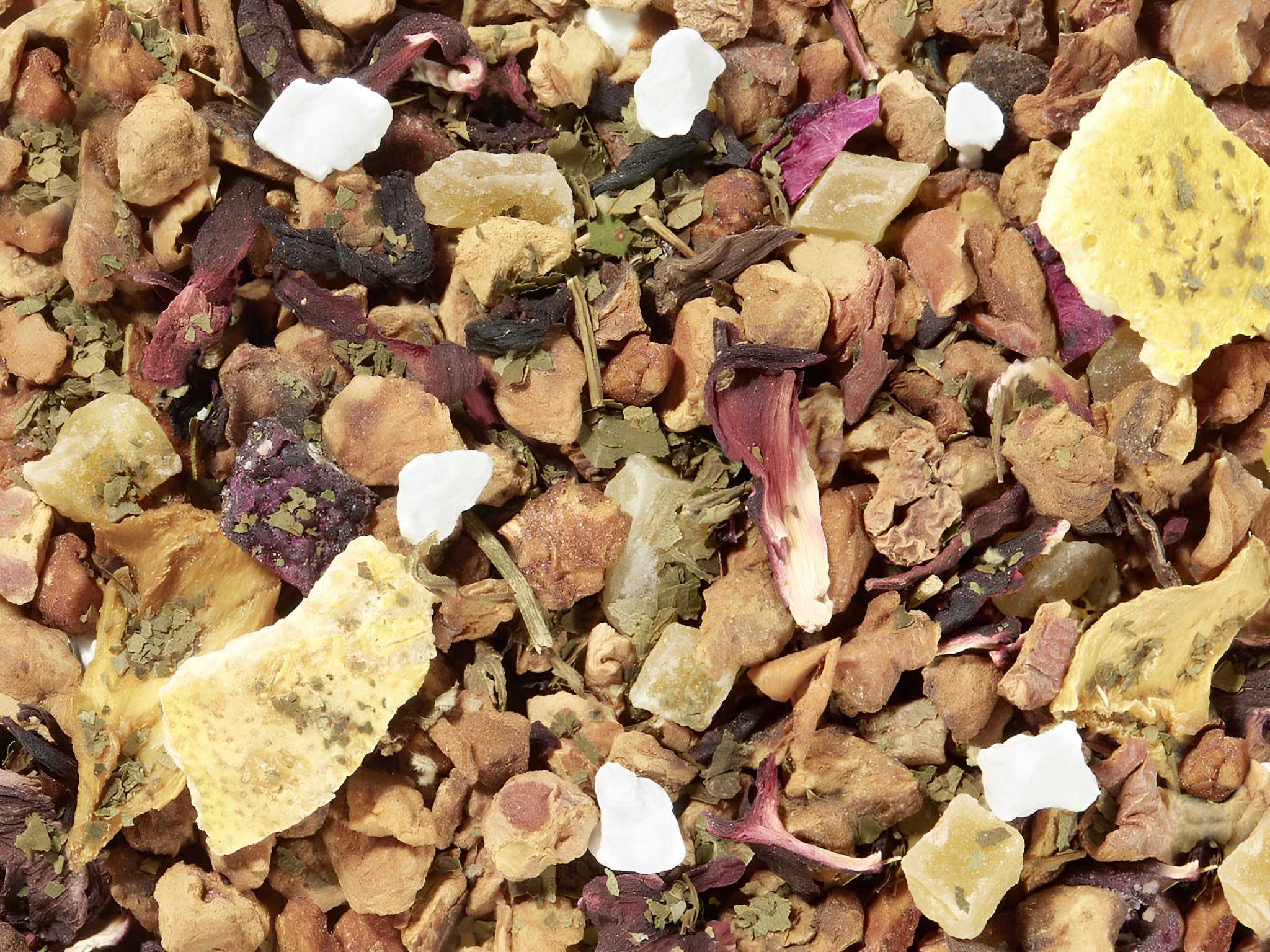 sárkánygyümölcs-mangó koffeinmentes gyümölcs szálas tea, egzotikus ízvilág, prémium minőség, 100g és 250g kiszerelésben