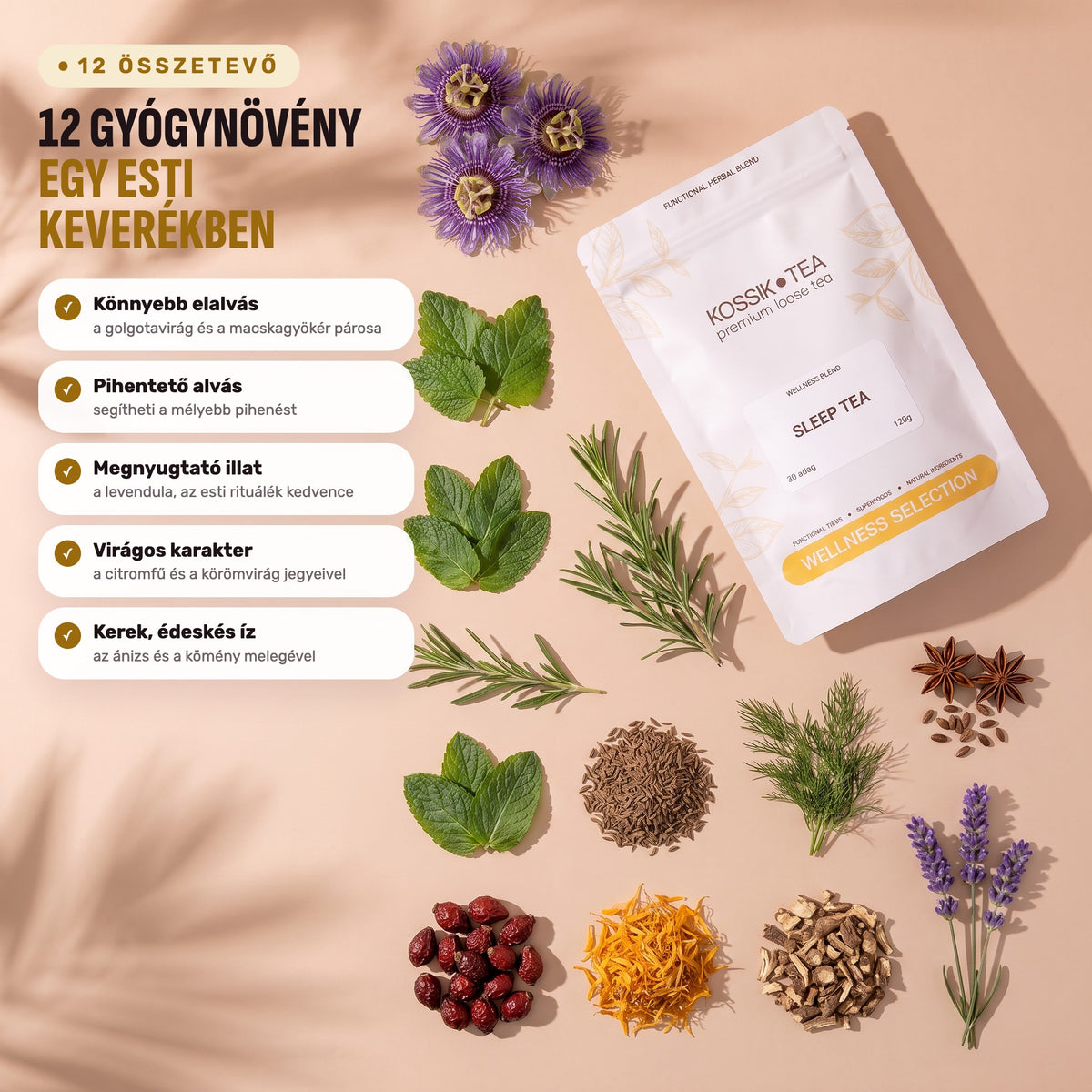 Sleep Tea – összetevők
