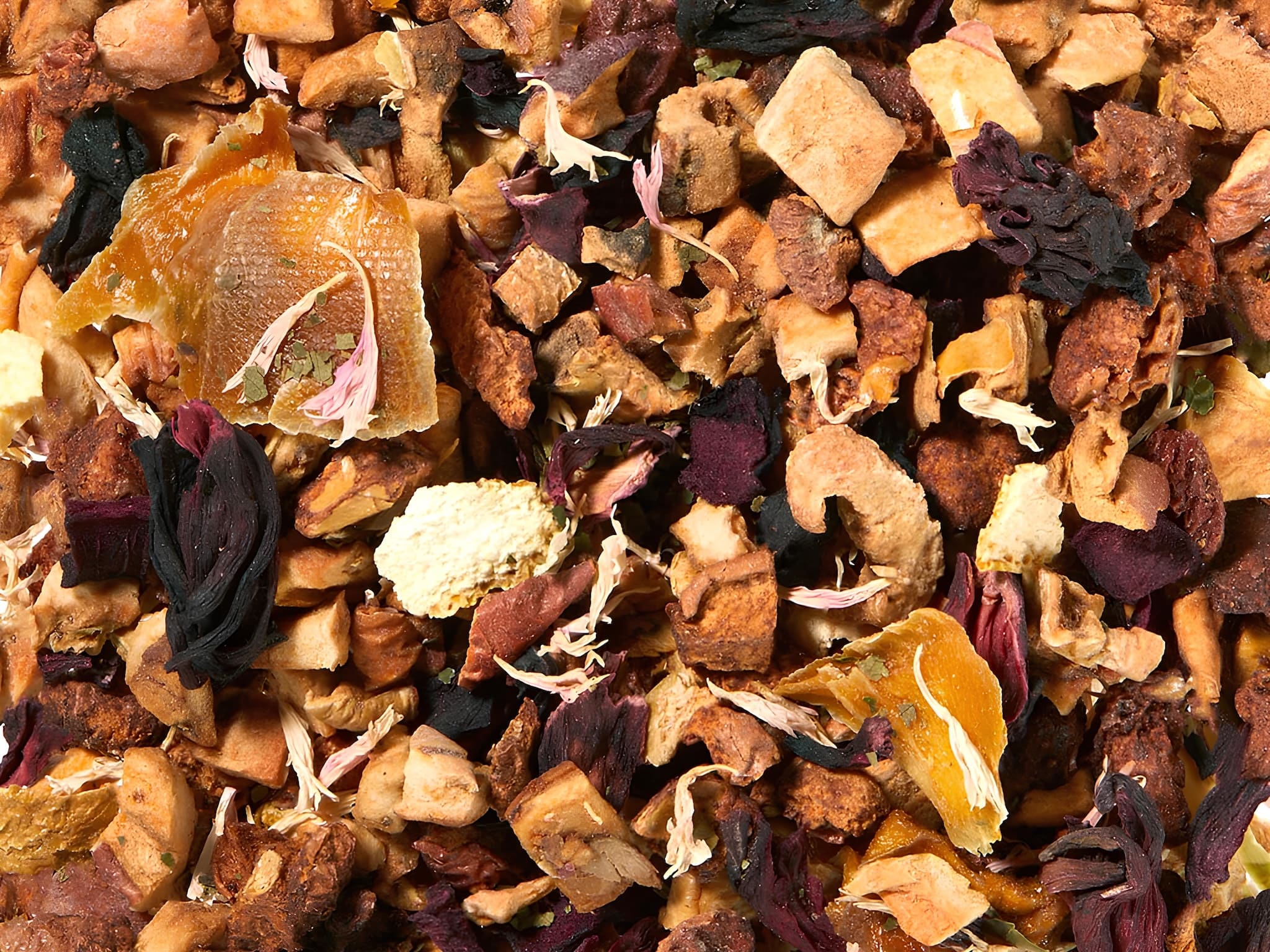 Summer Spritz koffeinmentes gyümölcs szálas tea vérnaranccsal, mangóval és passiógyümölccsel, 100g és 250g kiszerelésben
