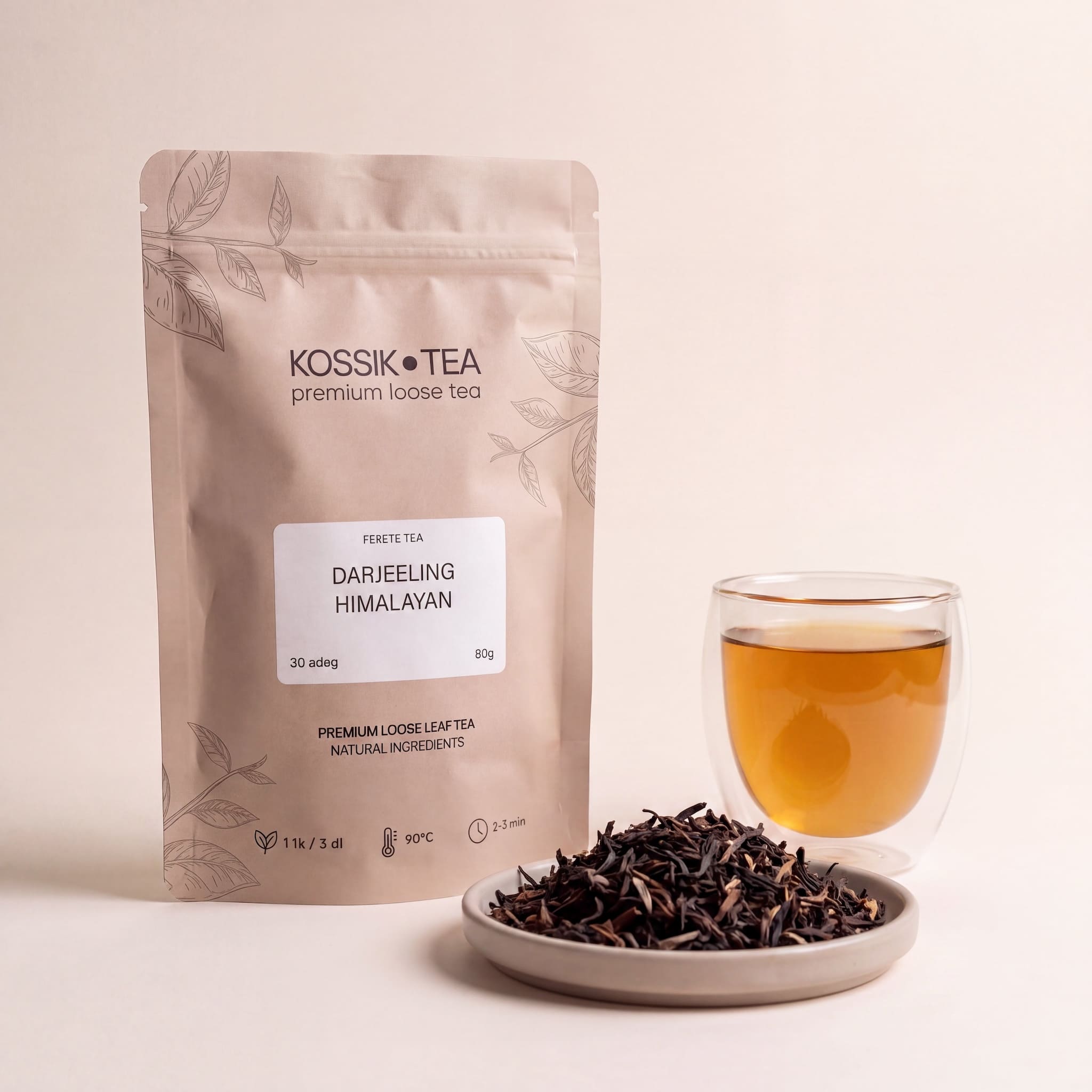 Darjeeling Himalayan fekete tea csomagolása – Kossik Tea & Coffee