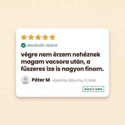 Digestion Tea napi kúra csomagolás közelről