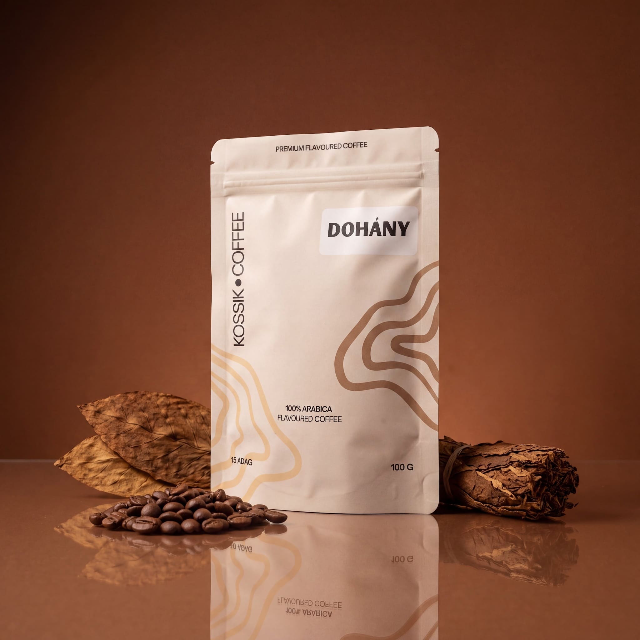 dohány ízesítésű 100% arabica kávé, prémium minőségű
