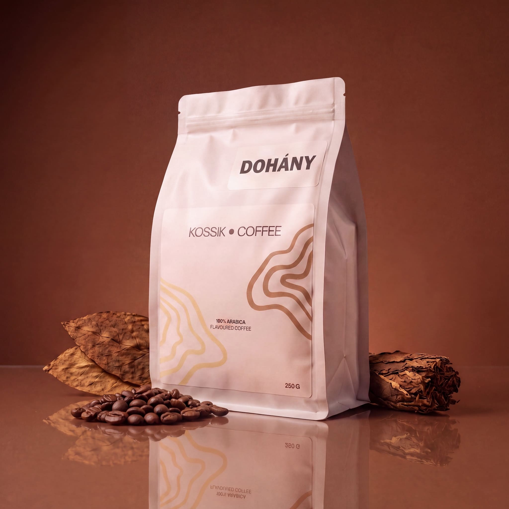 dohány ízesítésű 100% arabica kávé, prémium minőségű