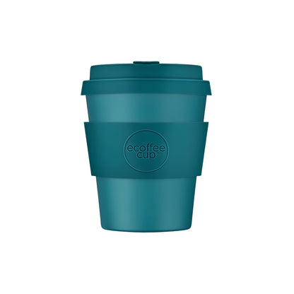 újrahasználható ecoffee cup bay of fires zöld 240 ml tetővel, környezetbarát kulacs