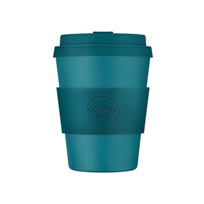 újrahasználható ecoffee cup bay of fires zöld 350 ml kulacs tetővel, fenntartható kávéspohár