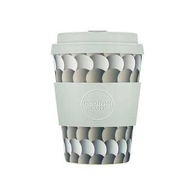 fenntartható ecoffee cup drempels mintás kávés pohár 350 ml tetővel, újrahasználható kulacs