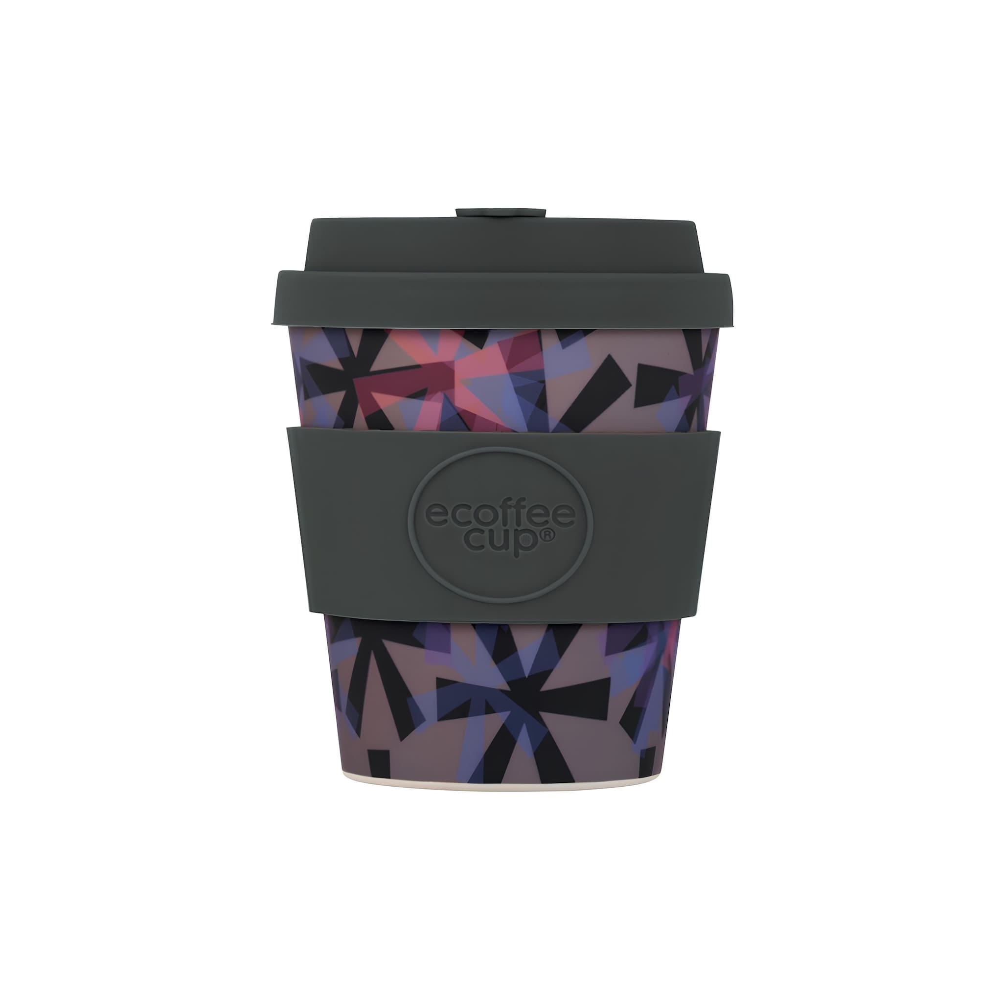 újrahasználható ecoffee cup dunning kruger mintás kávés pohár tetővel 240 ml, fenntartható alternatíva