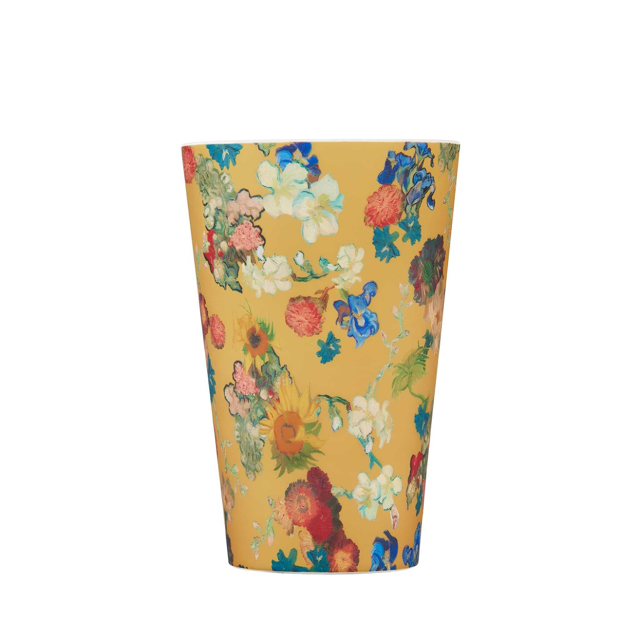 ecoffee cup van gogh flowers 400 ml kávés pohár tető nélkül, környezetbarát termosz alternatíva művészi kollekció