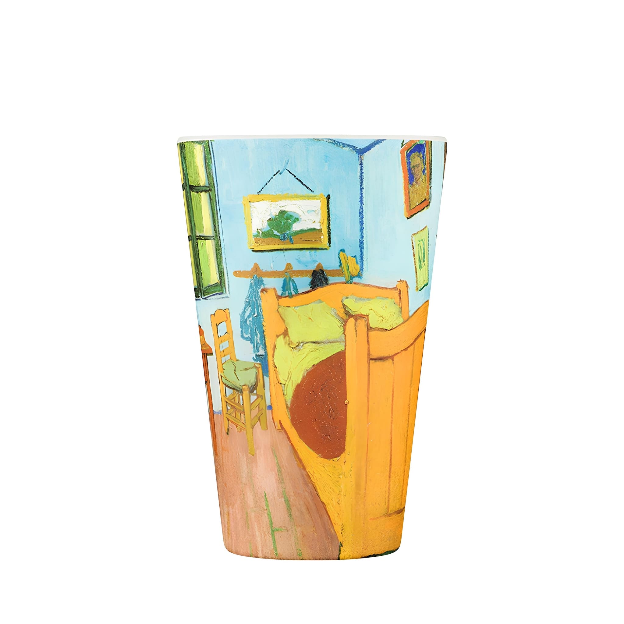 ecoffee cup van gogh the bedroom 400 ml kávés pohár tető nélkül, környezetbarát termosz alternatíva művészi kollekció