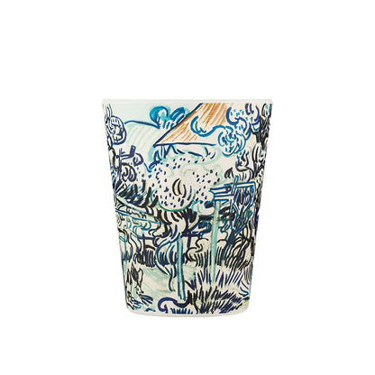 újrahasználható ecoffee cup van gogh old vineyard 350 ml termosz alternatív kávéshoz tető nélkül művészi kollekció
