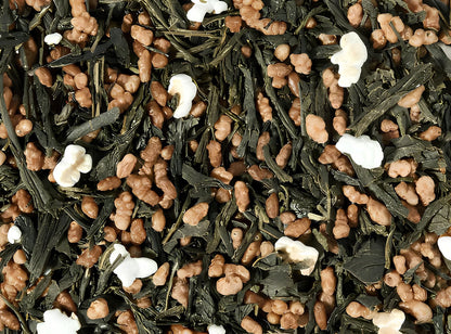 japán genmaicha zöld szálas tea, pirított rizses különlegesség, prémium minőség, 100g és 250g kiszerelésben