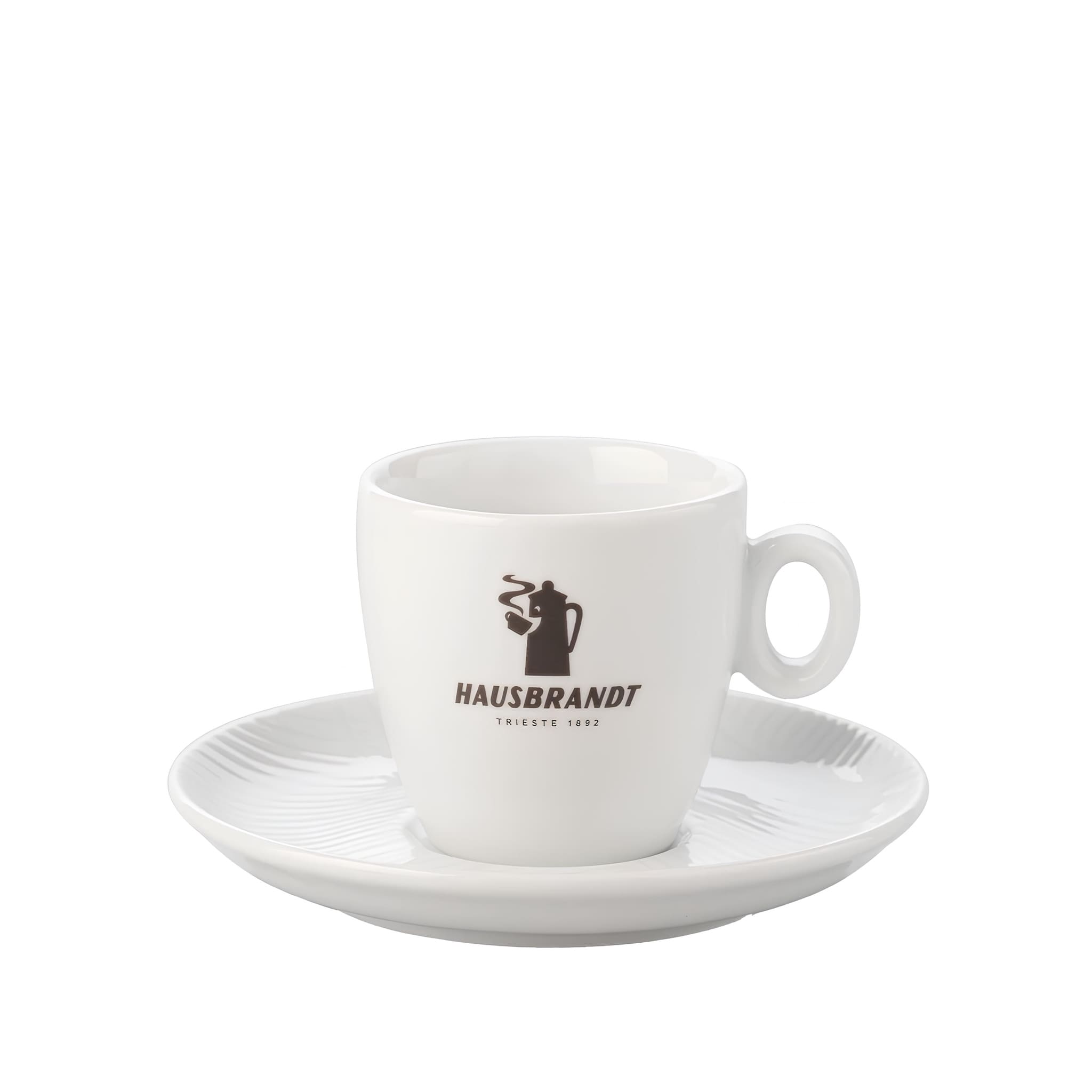 hausbrandt cappuccino porcelán kávéscsésze alátéttel elegáns formával