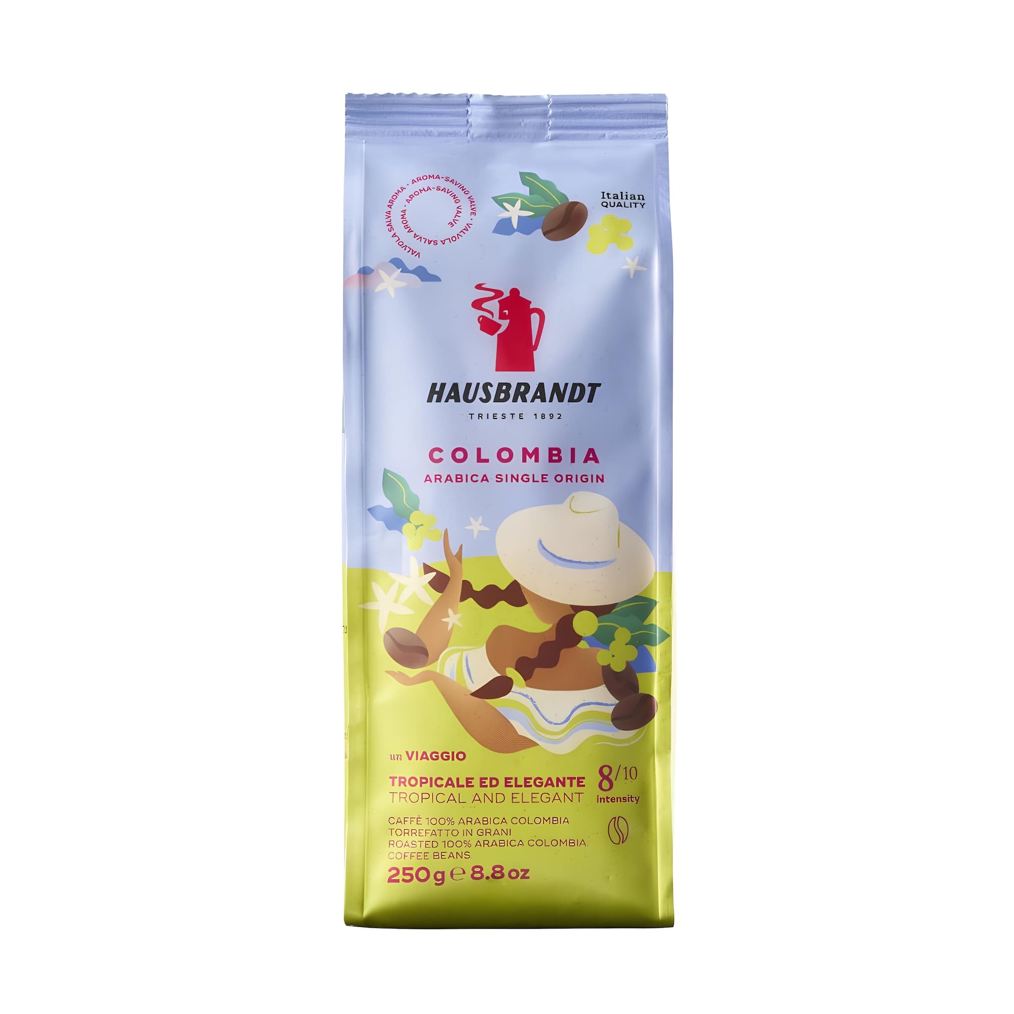 Hausbrandt Colombia Arabica Single Origin szemes kávé 250g