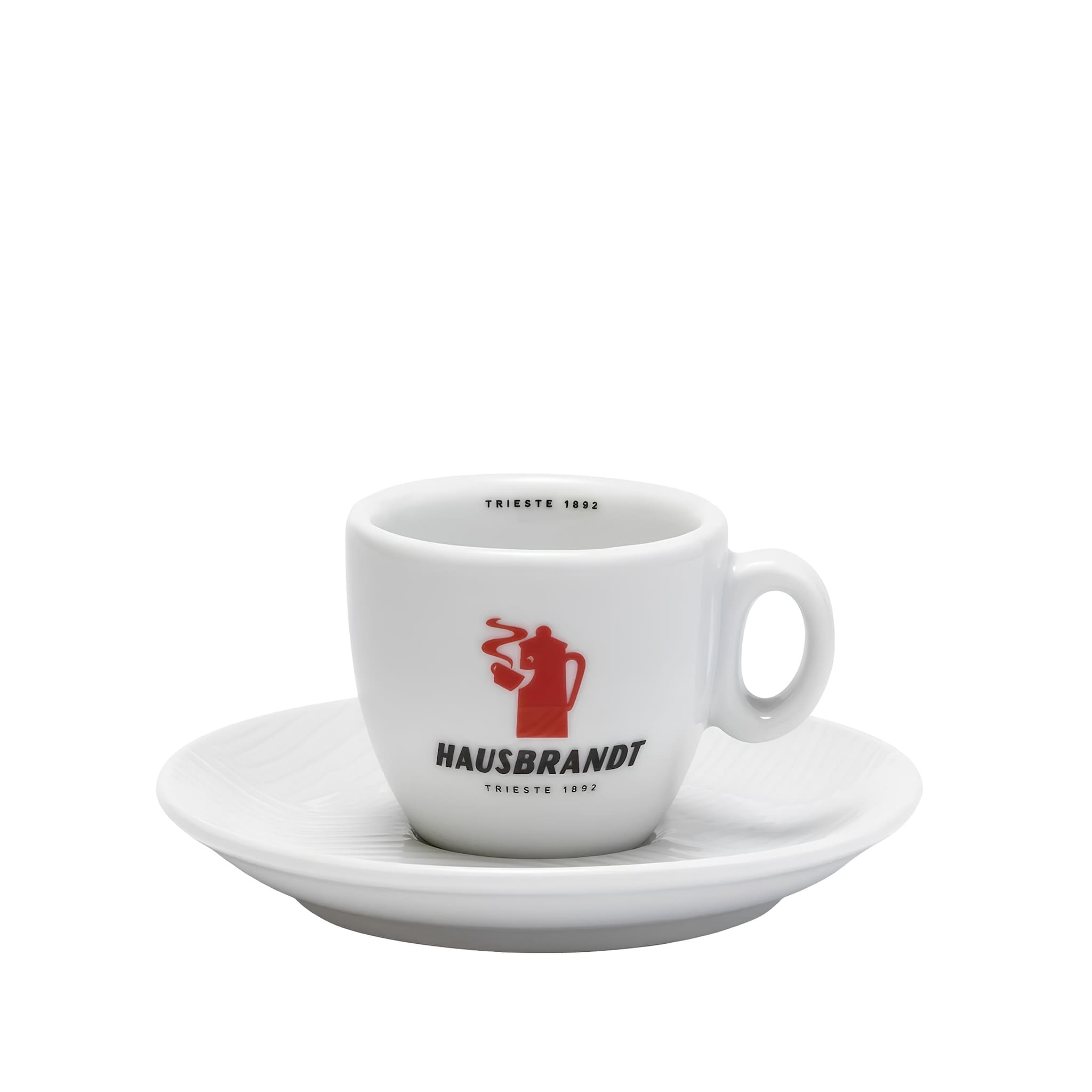 hausbrandt modern espresso kávéscsésze alátéttel porcelán minimalista design