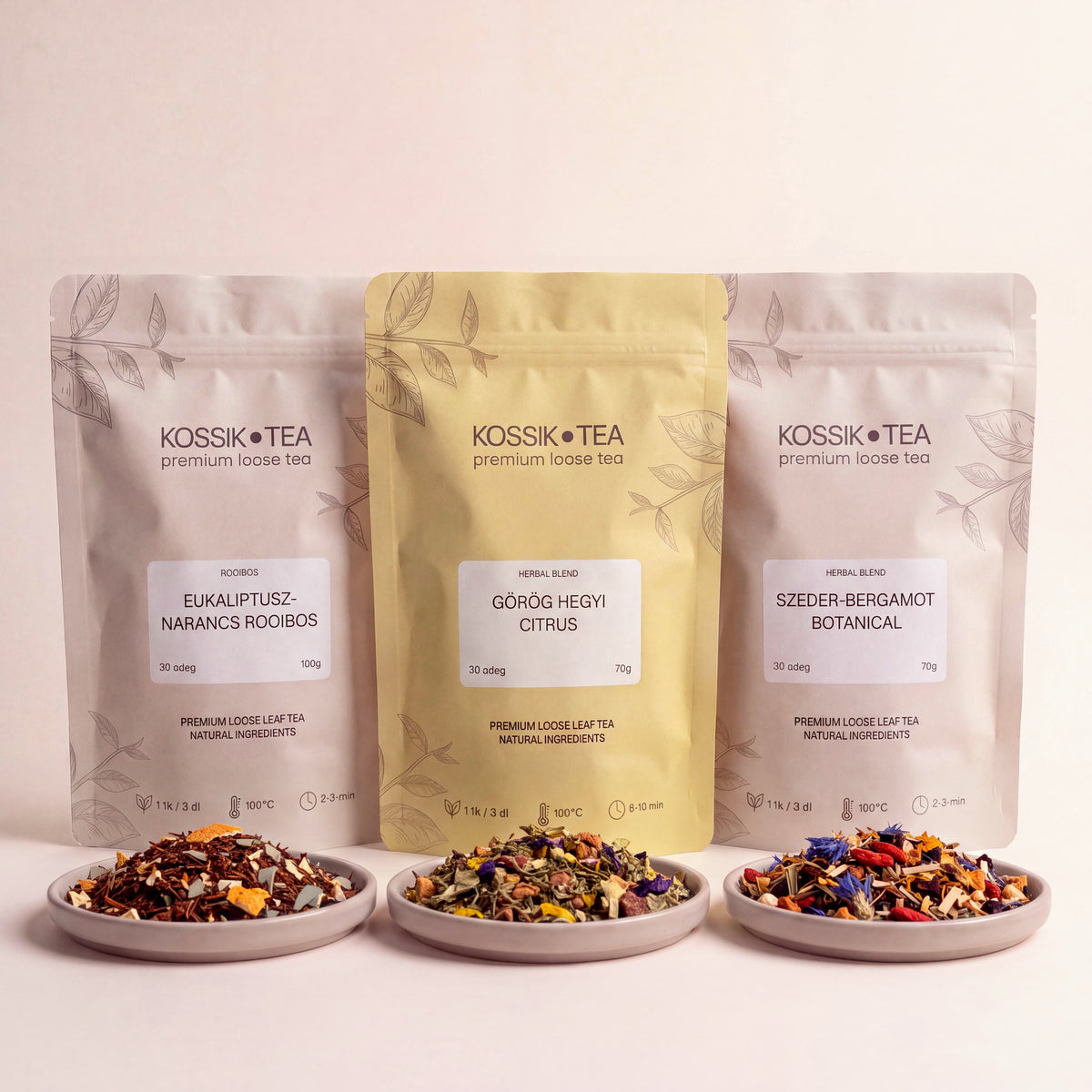 Herbal Blend Trió – Kossik Tea & Coffee bundle