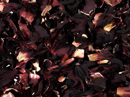 hibiszkusz frissítő koffeinmentes gyógynövény szálas tea, prémium minőség, 100g és 250g kiszerelésben