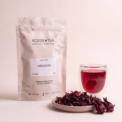 Hibiszkusz tea csomagolása – Kossik Tea & Coffee