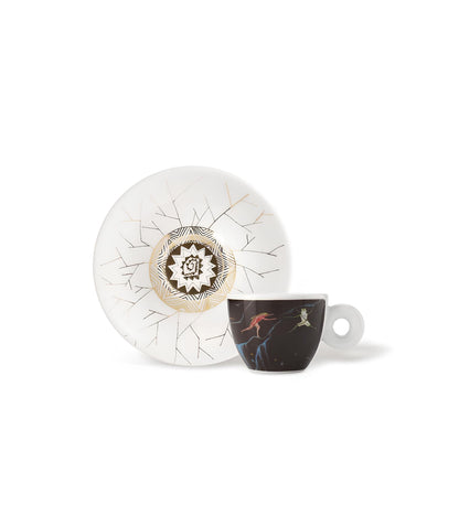 illy biennale espresso csésze alátéttel művészi mintával 3