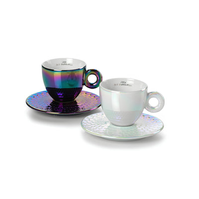 illy art john armleder cappuccino csésze szett két darabos művészi kivitelben alátéttel