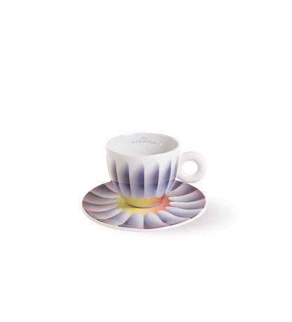 illy judy chicago cappuccino csésze alátéttel absztrakt mintával 2