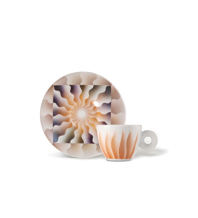 illy judy chicago espresso csésze alátéttel színes absztrakt mintával 3