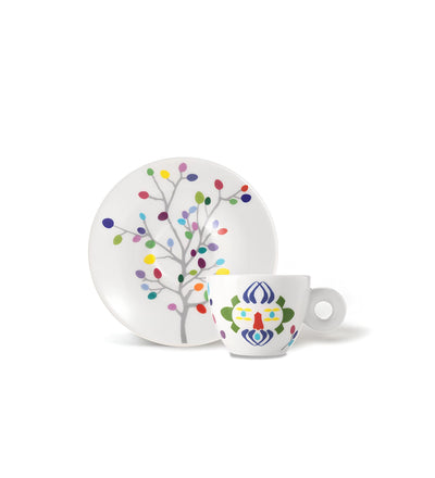 Első csésze – Illy Art Pascale Marthine Tayou espresso, művészi mintával
